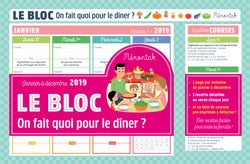 Le bloc : on fait quoi pour le dîner ? : de janvier à décembre 2019 Partnership & Love