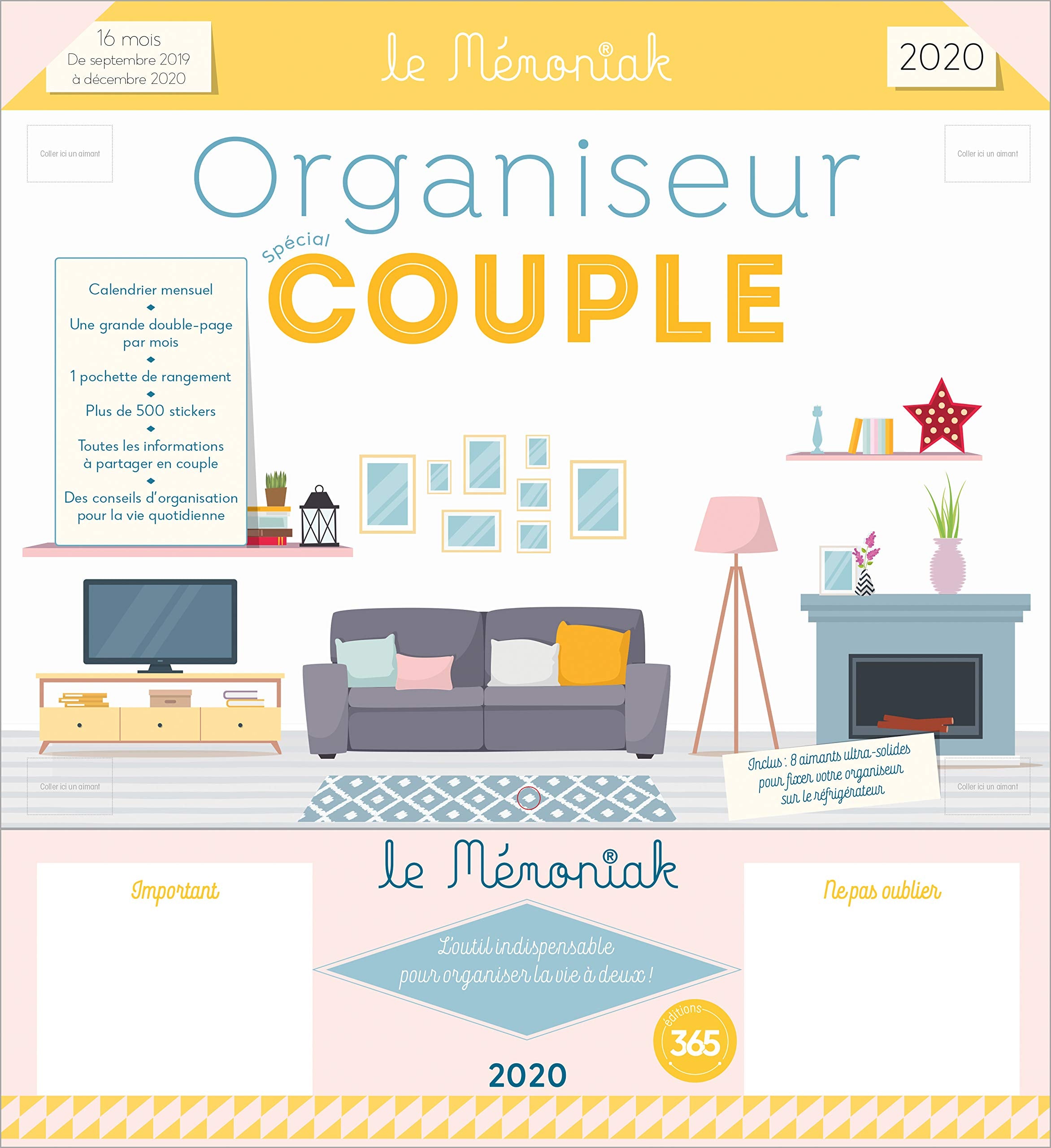 Organiseur Mémoniak spécial Couple 2019-2020 book