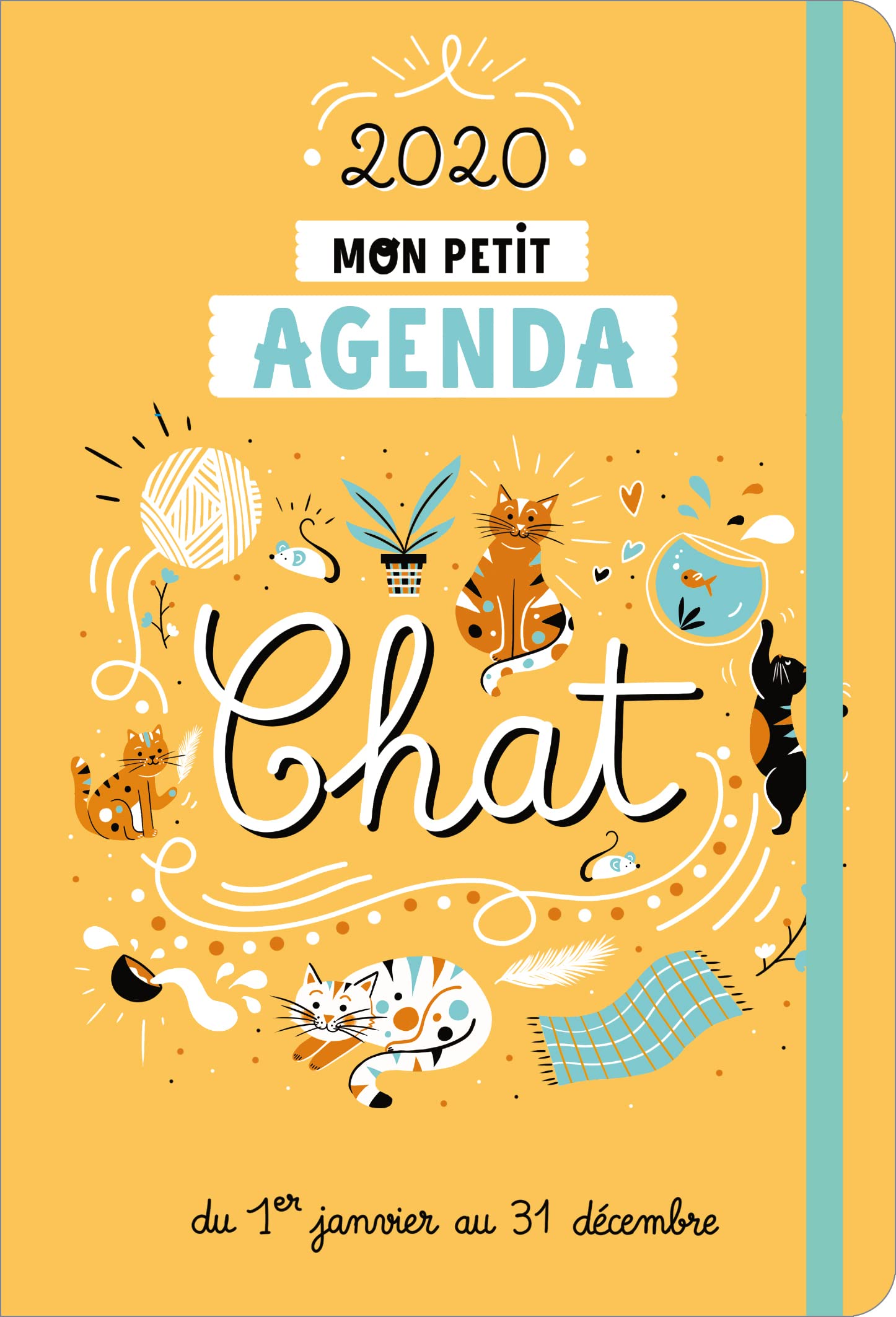 Mon petit agenda Chat 2020: Du 1er janvier au 31 décembre Leisure, Home & Garden