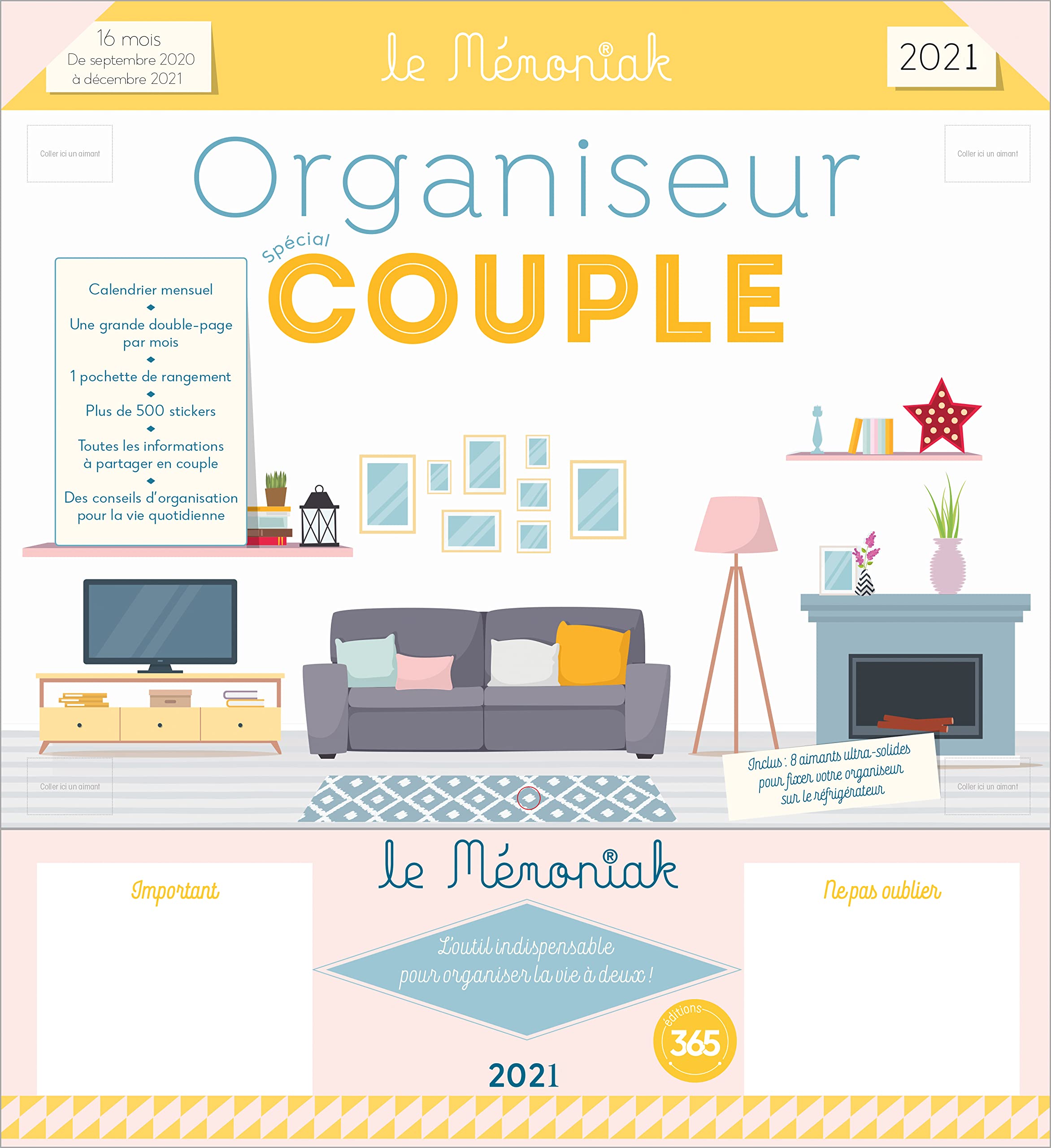 Organiseur Mémoniak spécial Couple 2020-2021 Partnership & Love
