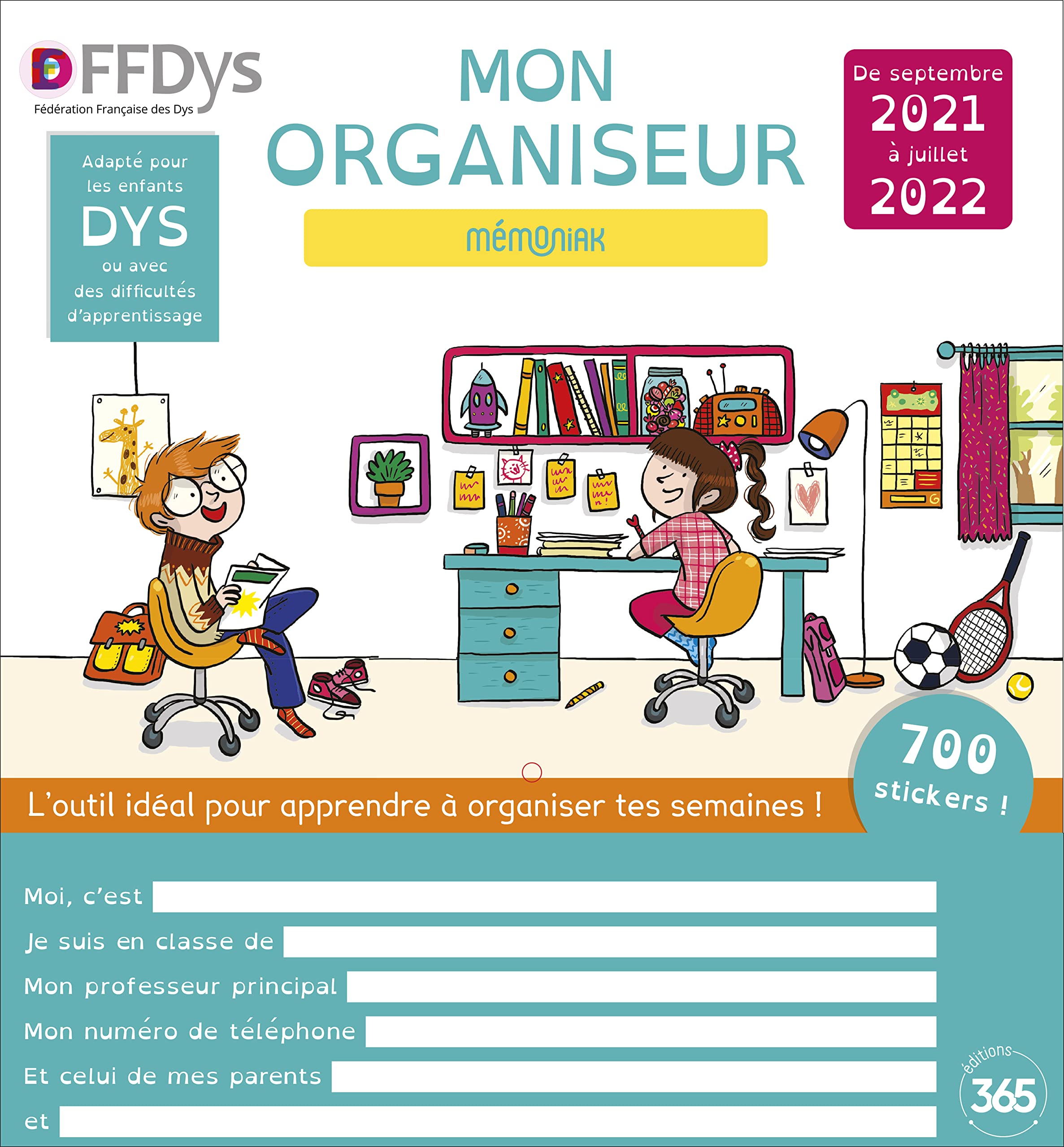 Mon Organiseur spécial DYS Mémoniak 2021-2022 Tiptoi & Games