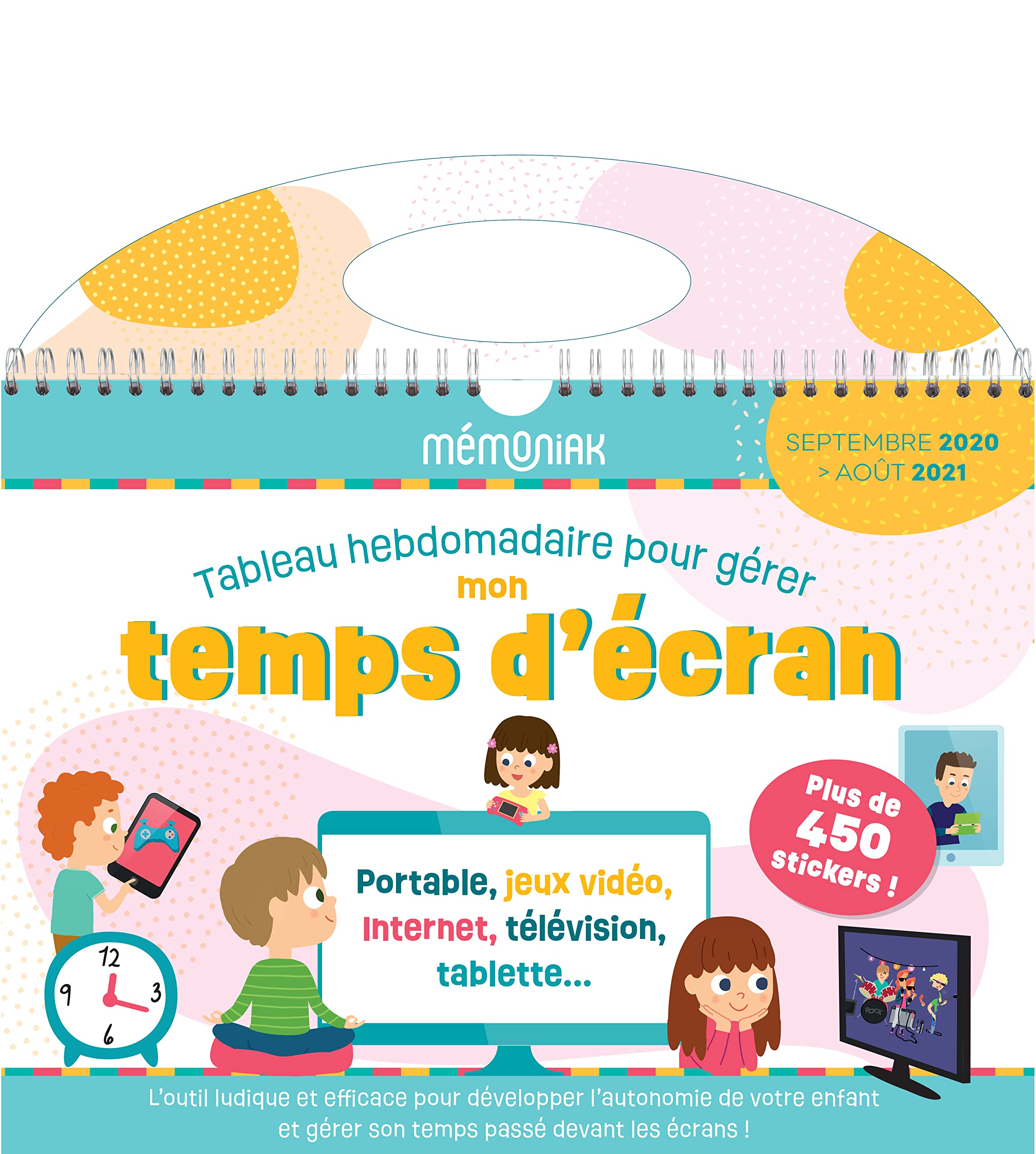 Tableau hebdomadaire pour gérer mon temps d écran Mémoniak 2020-2021 Partnership & Love