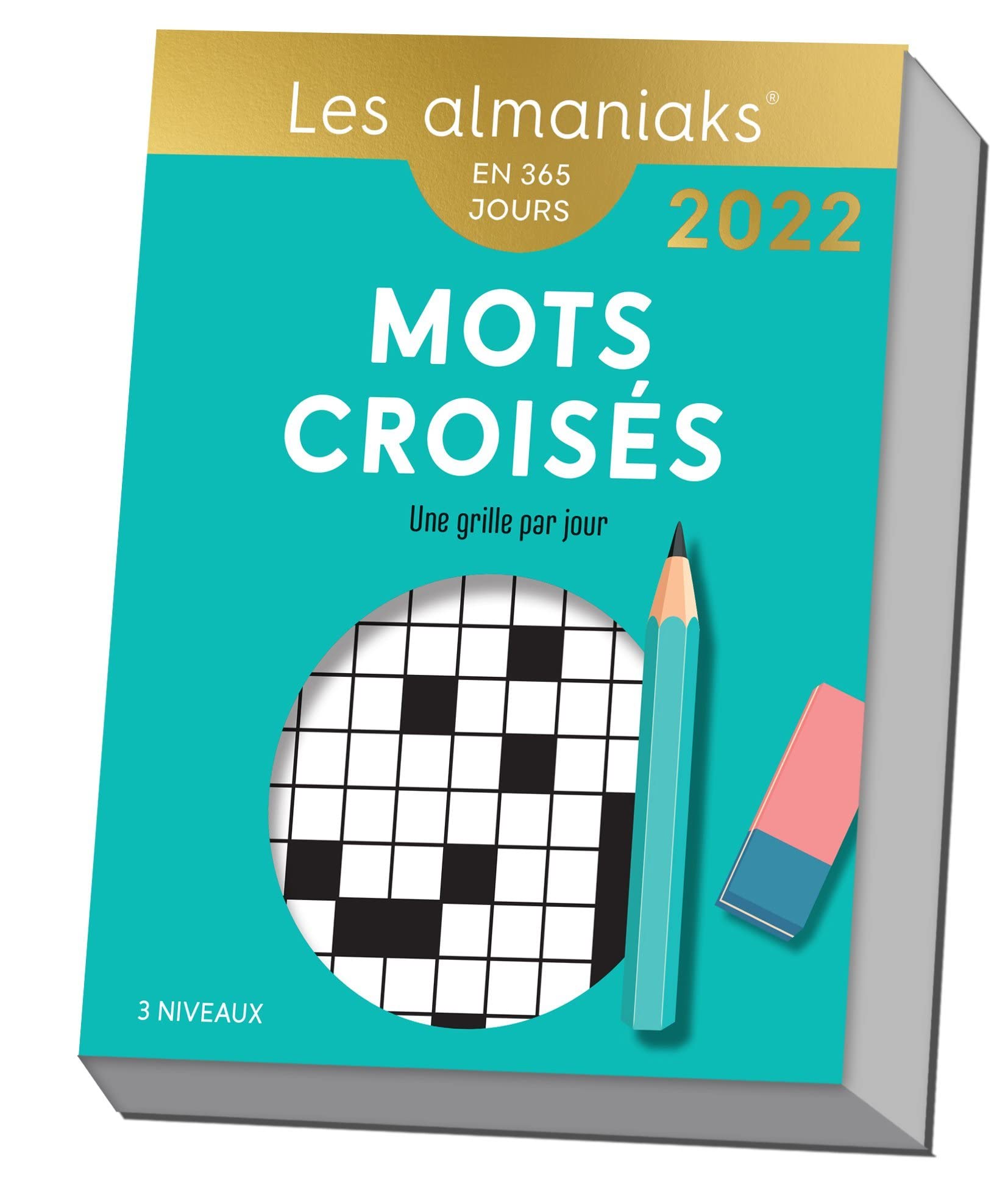 Calendrier Almaniak Mots croisés 2022: Une grille par jour, 3 niveaux Partnership & Love