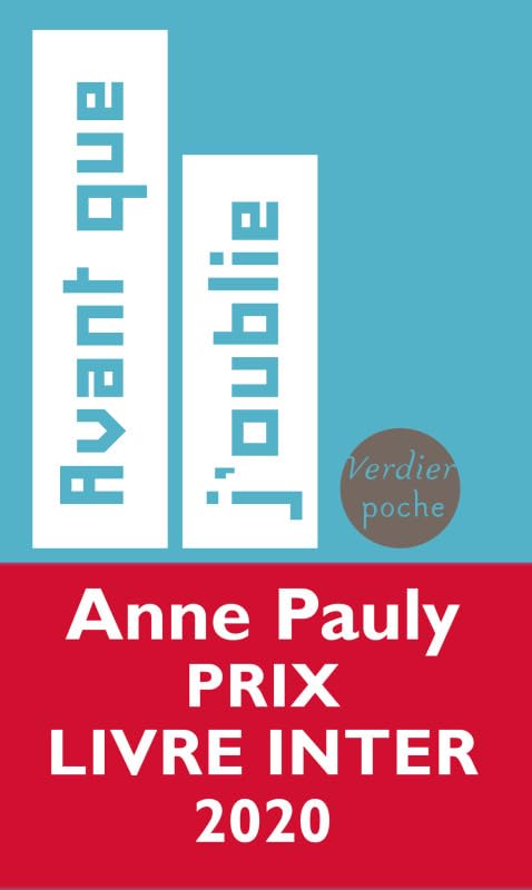 Avant que j'oublie Contemporary literature