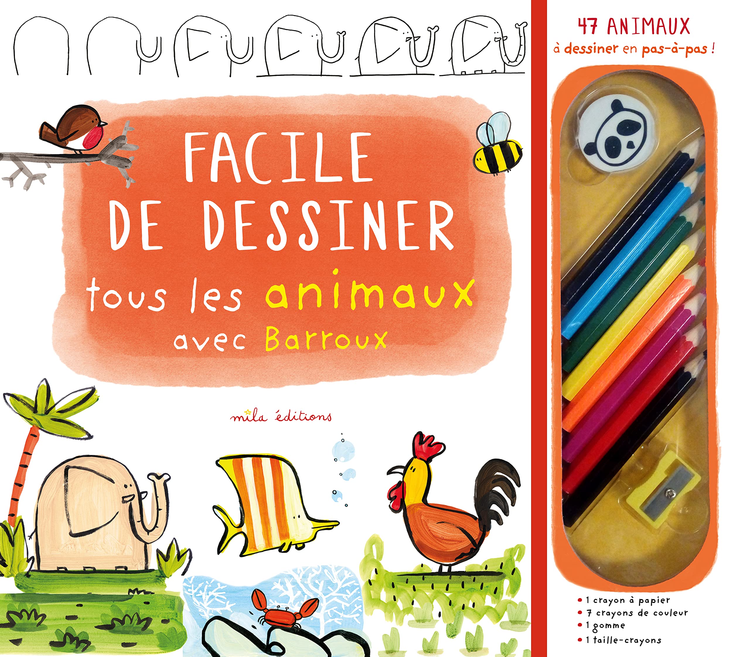 Coffret facile de dessiner: Tous les animaux 47 animaux à dessiner pas-à-pas ! Non-fiction