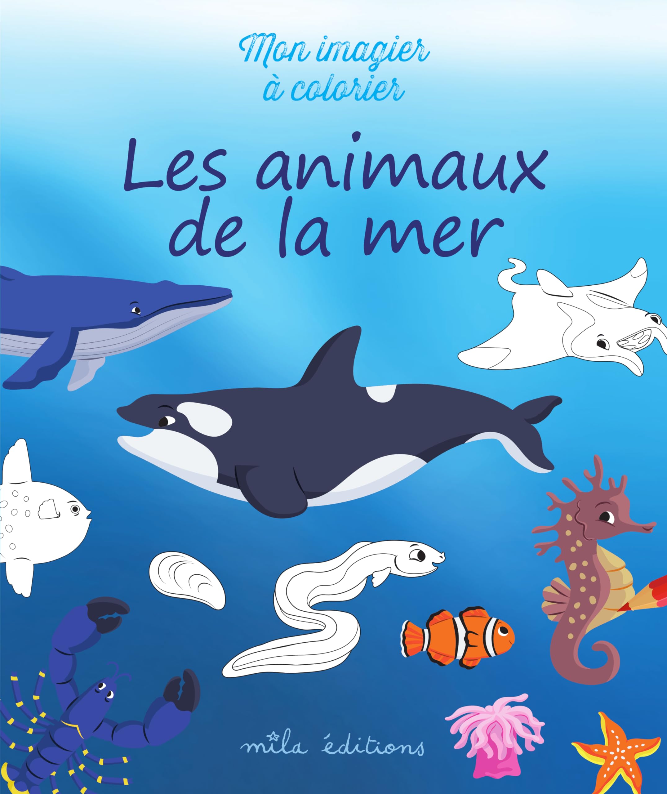 Mon imagier à colorier : les animaux de la mer Tiptoi & Games