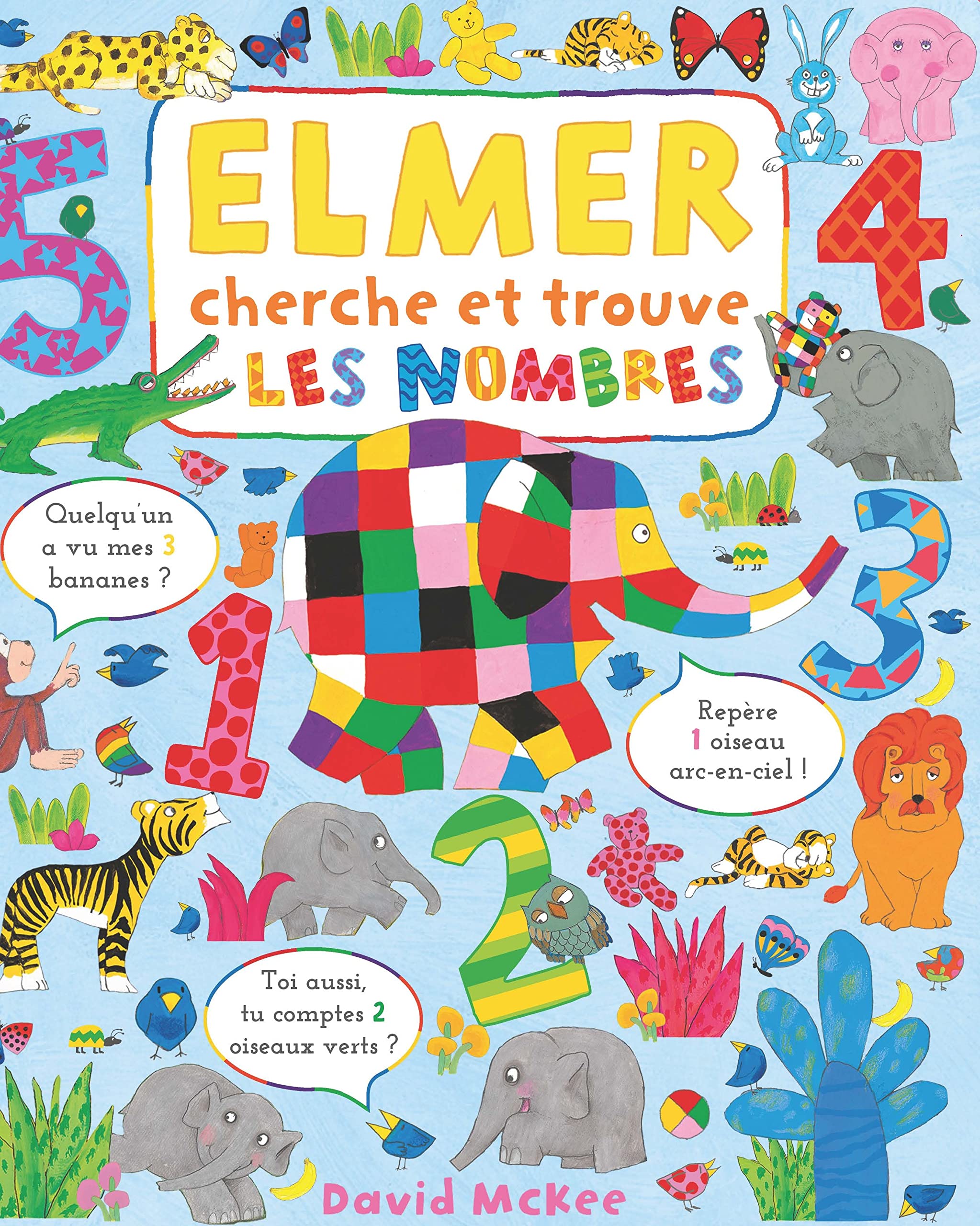 Elmer Cherche et trouve - Les nombres Children's books