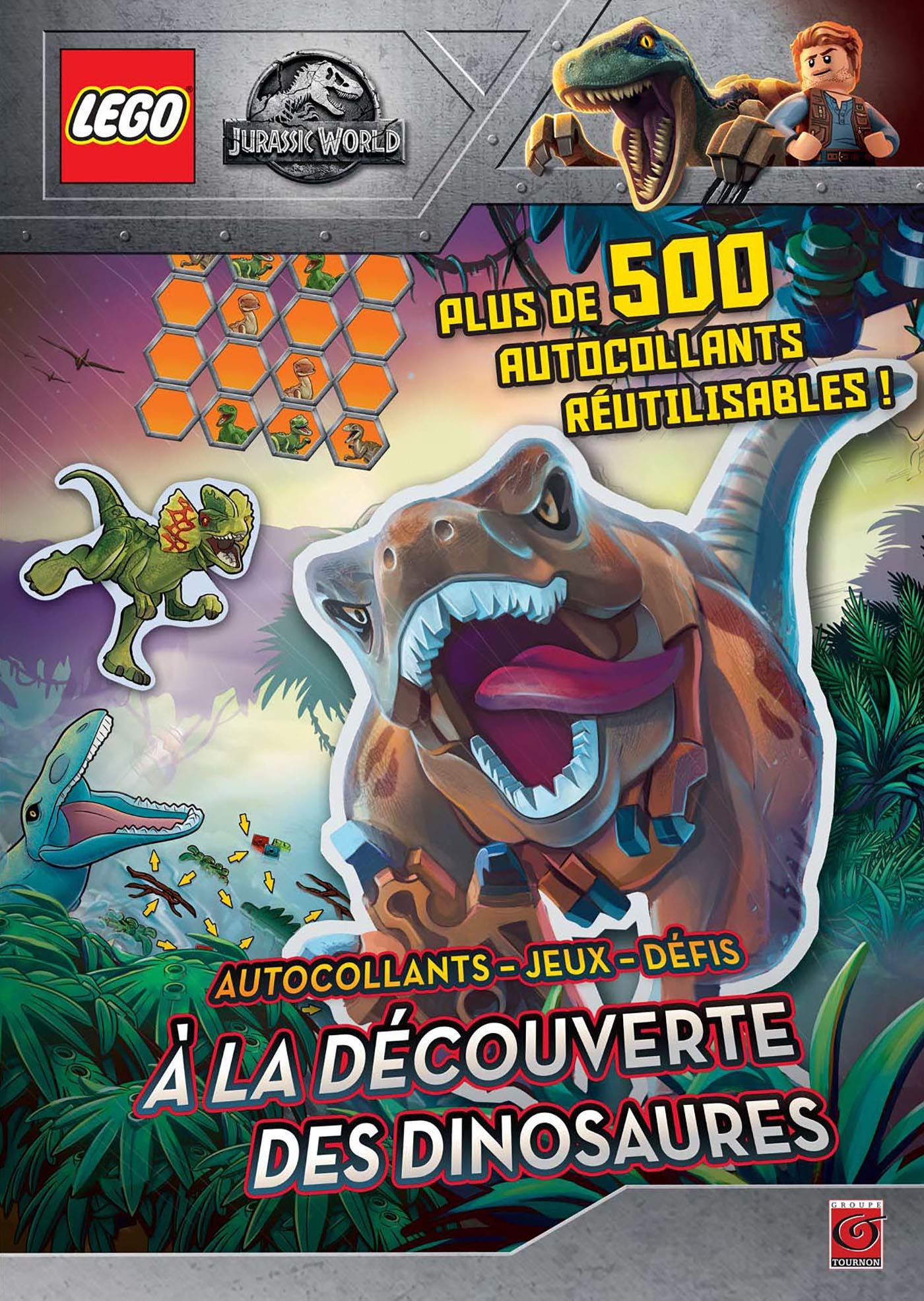 LEGO JURASSIC WORLD STICKERS A LA DECOUVERTE DES DINOSAURES book