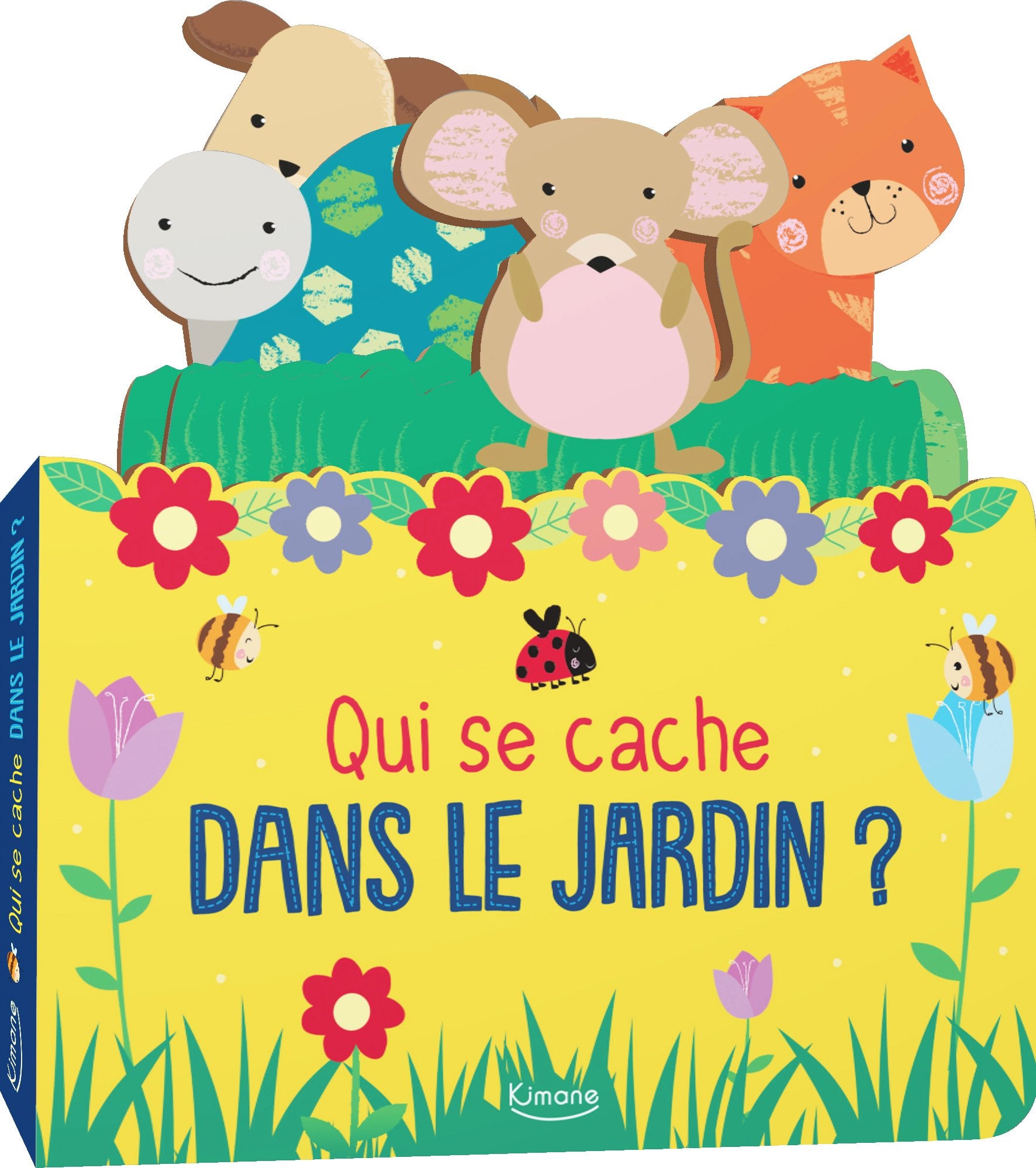 Qui se cache dans le jardin ? Ned: Avec 4 tirettes en forme d'animaux Non-fiction