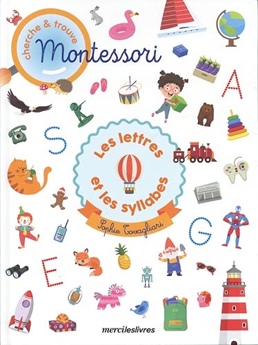 Cherche et trouve Montessori : les lettres et les syllabes book