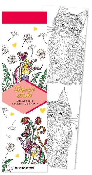 Sacrés chats : marque-pages à peindre ou à colorier Hobbies & Crafts