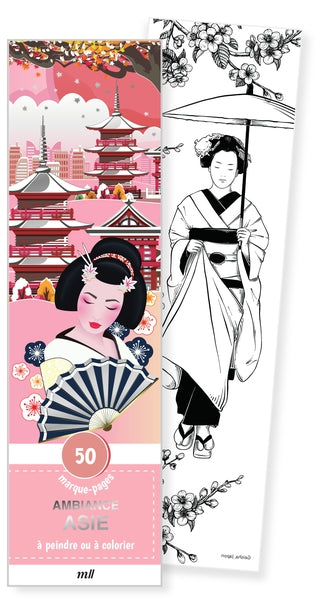 Ambiance Asie : 50 marque-pages à peindre ou à colorier Hobbies & Crafts