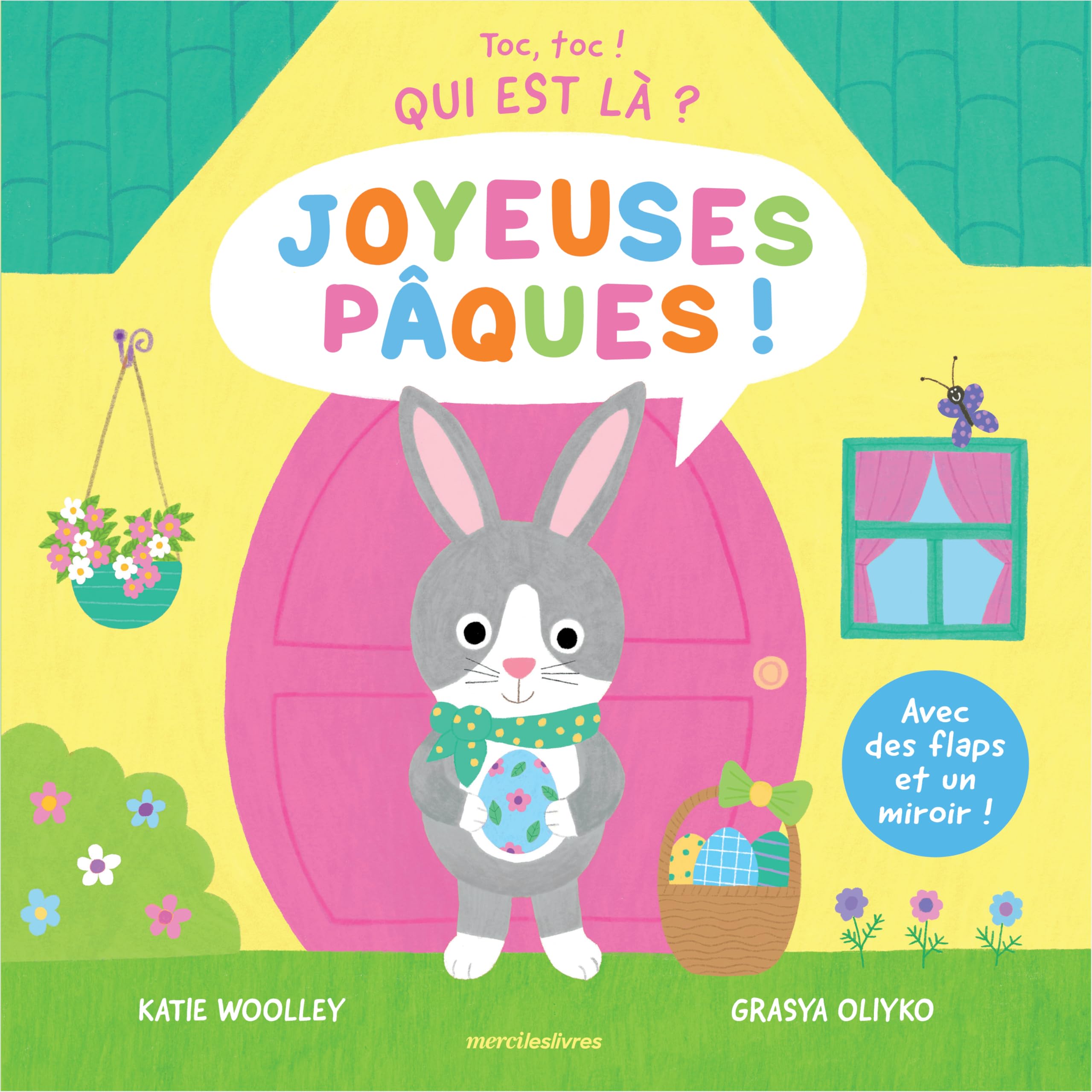 Toc, toc ! Qui est là ? - Joyeuses Pâques !: Avec des flaps et un miroir en fin d'ouvrage book