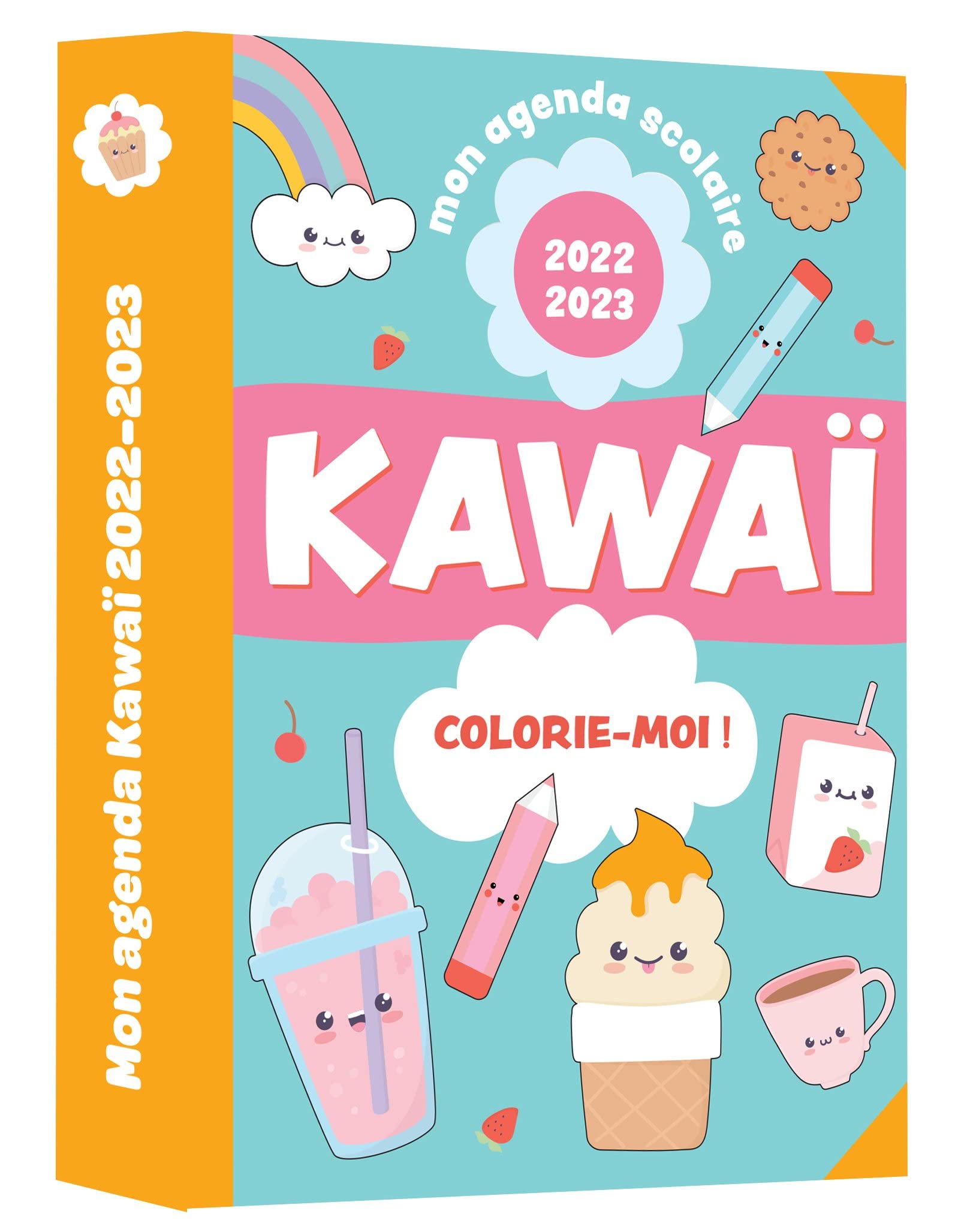 Mon agenda scolaire Kawaï colorie-moi 2022-2023 book