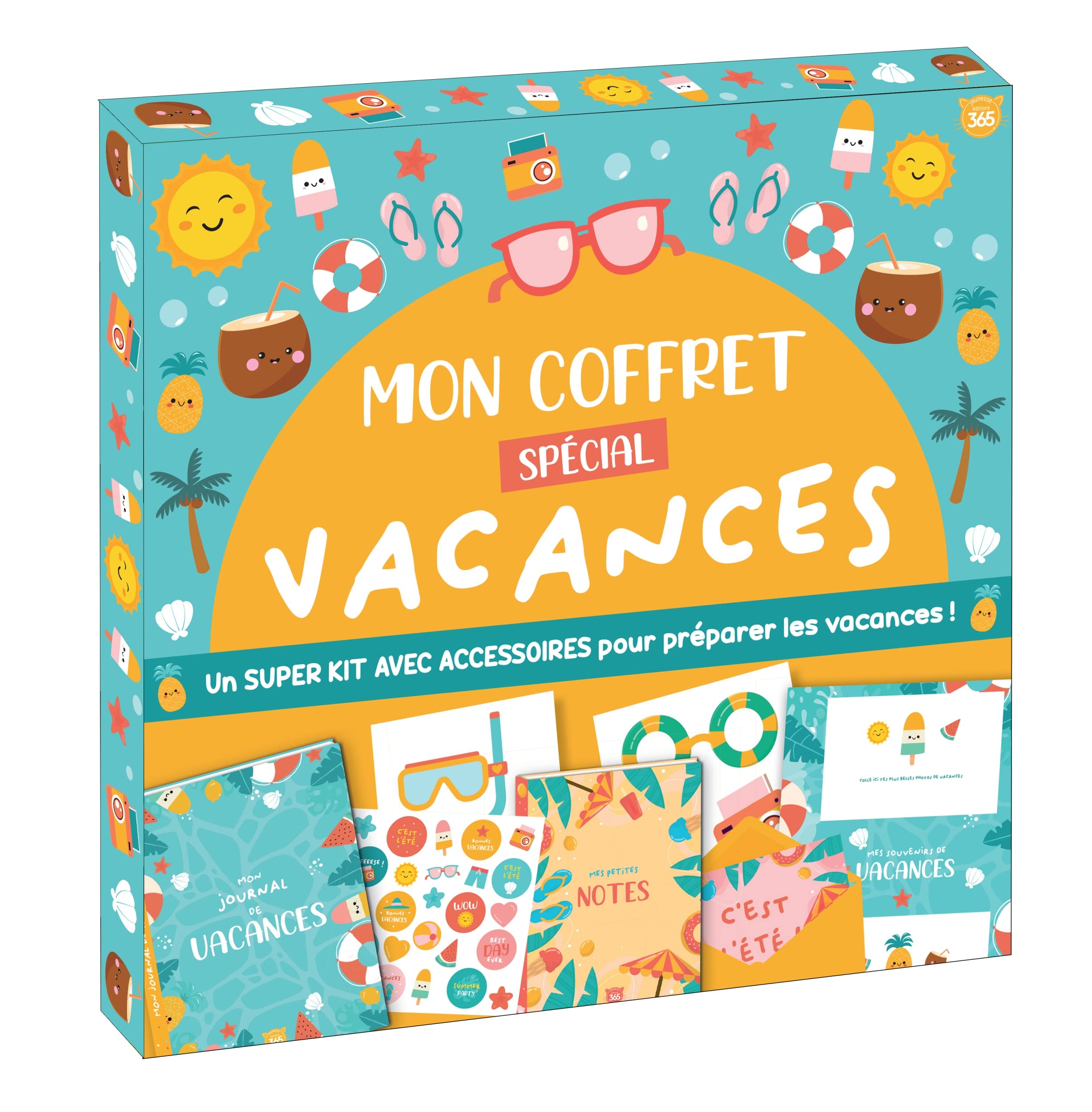 Mon coffret spécial vacances, tout pour créer de supers souvenirs book
