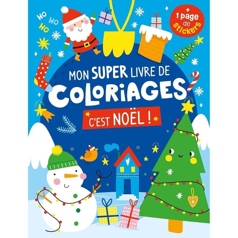 Mon super livre de coloriages - c'est noël book