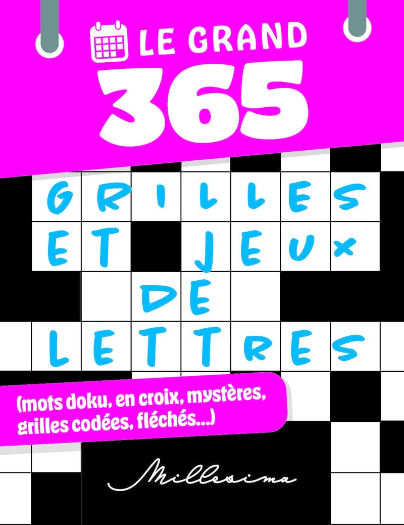 Le Grand 365 grilles et jeux de lettres (mots doku, en croix, mystères, fléchés, grilles codées...) Leisure, Home & Garden