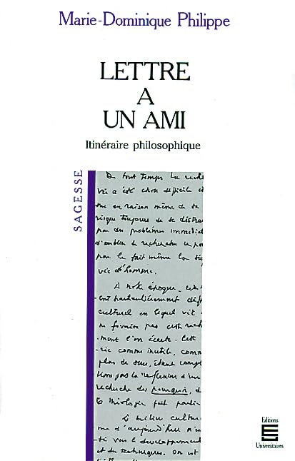 Lettre à un ami : Itinéraire philosophique book