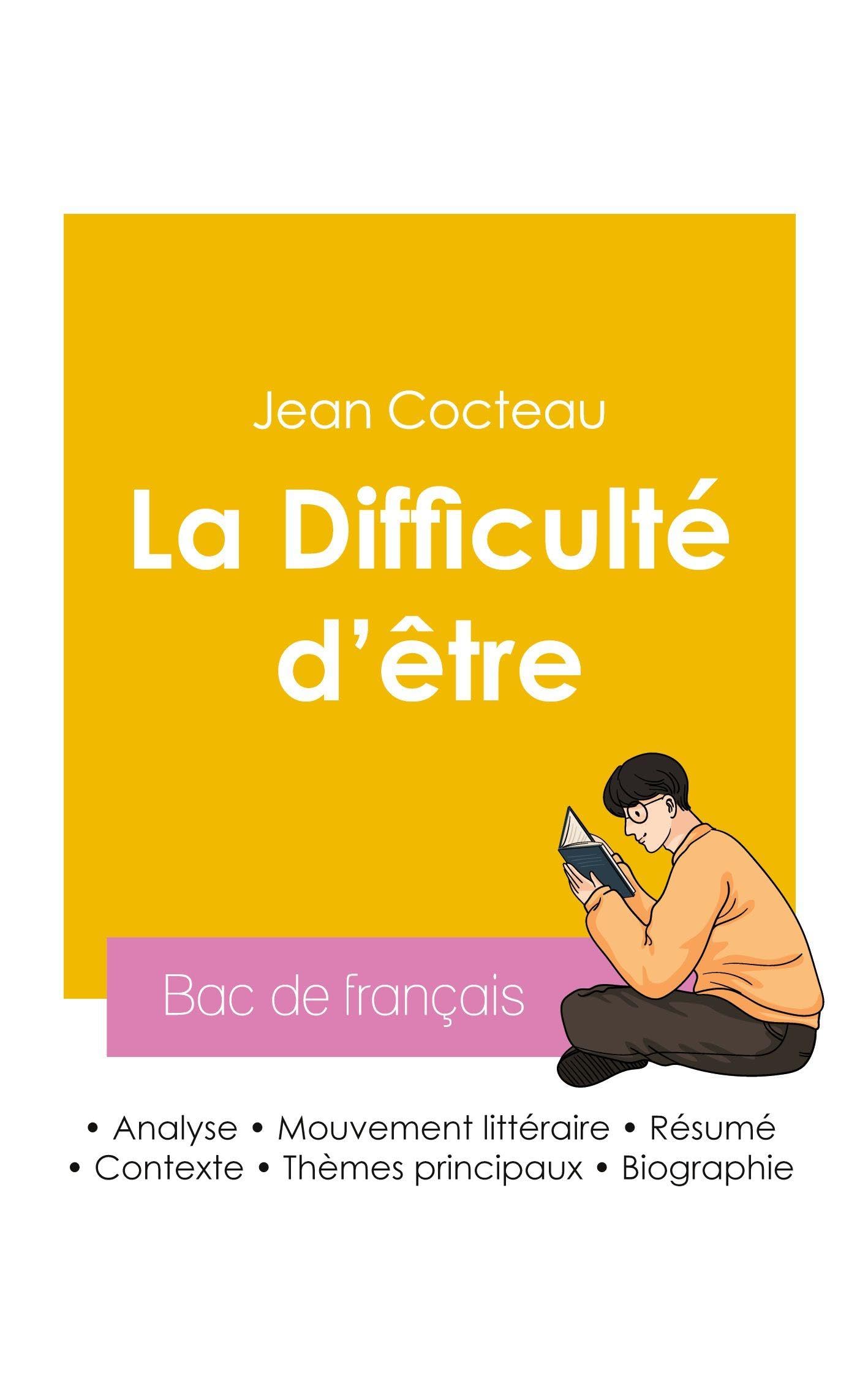 Réussir son Bac de français 2026 : Analyse de l'autobiographie La Difficulté d'être de Jean Cocteau Study Guides