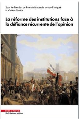 La réforme des institutions face à la défiance récurrente de l'opinion book