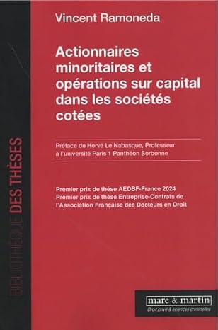 Actionnaires minoritaires et opérations sur capital dans les sociétés cotées book