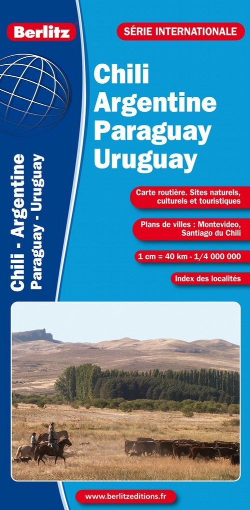 Chili, Argentine, Paraguay, Uruguay - Carte routière et touristique book