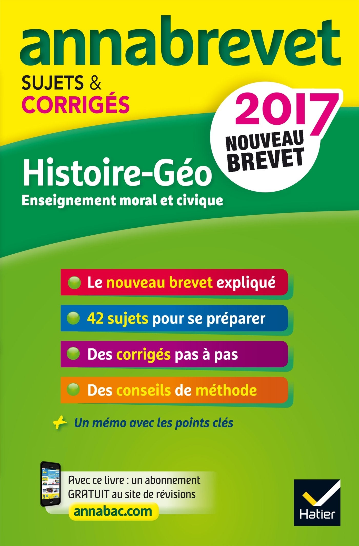 Histoire, Géographie, Enseignement moral et civique: Sujets et corrigés Books