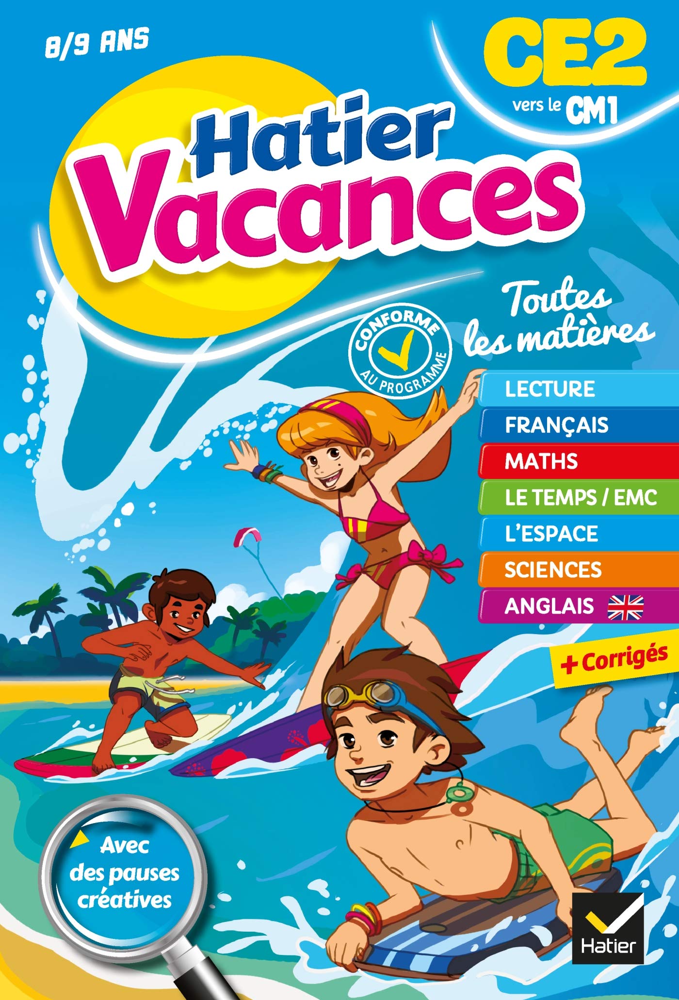 Cahier de vacances 2019 du CE2 vers le CM1 8/9 ans book