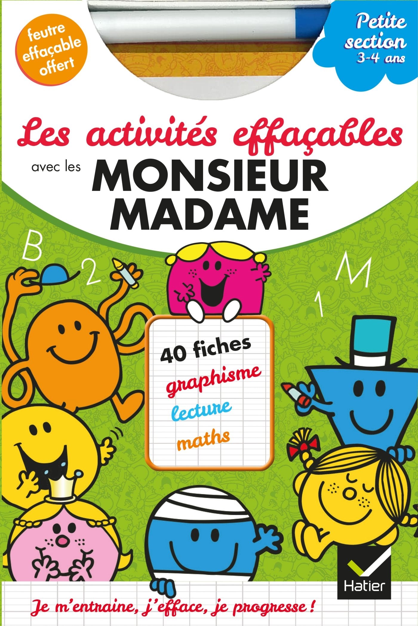 Les activités effaçables avec les Monsieur Madame - Petite section Non-fiction