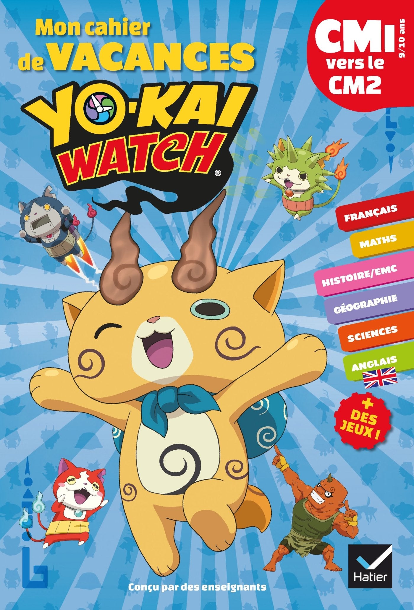 Mon cahier de vacances Yo-kai Watch du CM1 vers le CM2 9/10 ans book