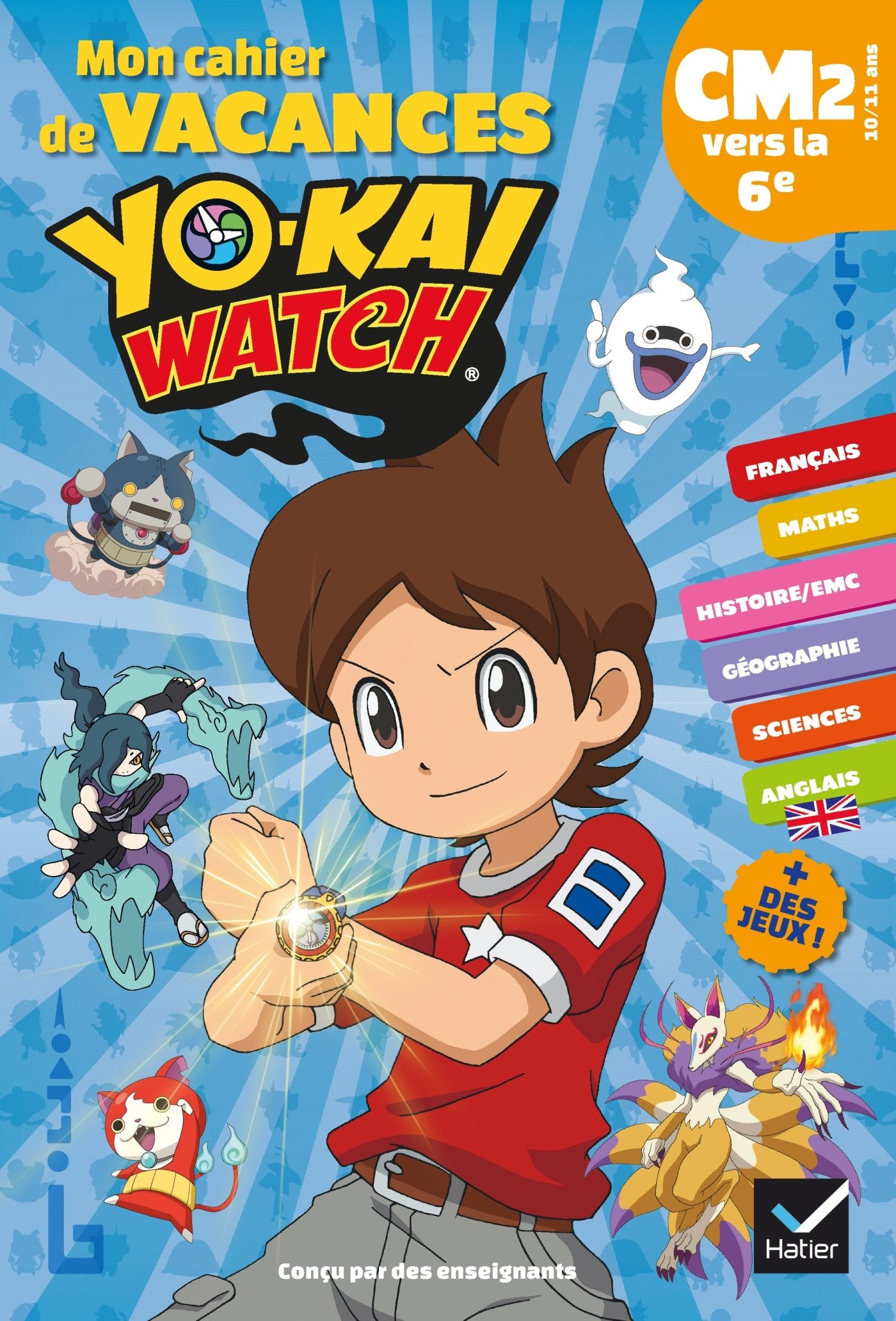 Mon cahier de vacances Yo-kai Watch du CM2 vers la 6ème 10/11 ans: CM2 vers la 6e Professional & Reference Books