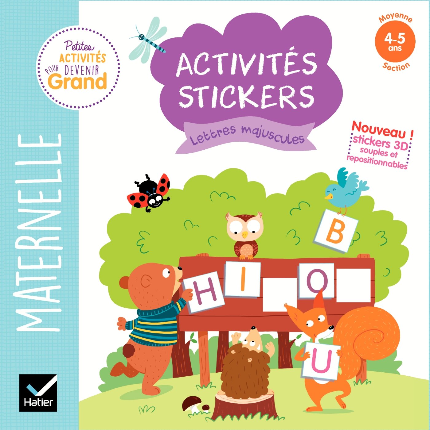 Activités stickers - Lettres majuscules Moyenne section: Maternelle Moyenne Section 4-5 ans Non-fiction