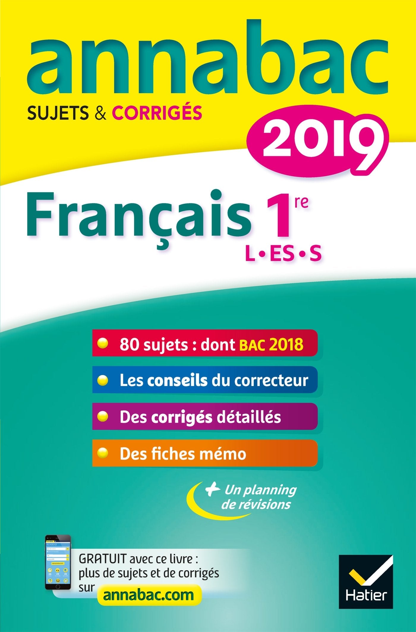 Français 1re séries L, ES, S: Sujets et corrigés book