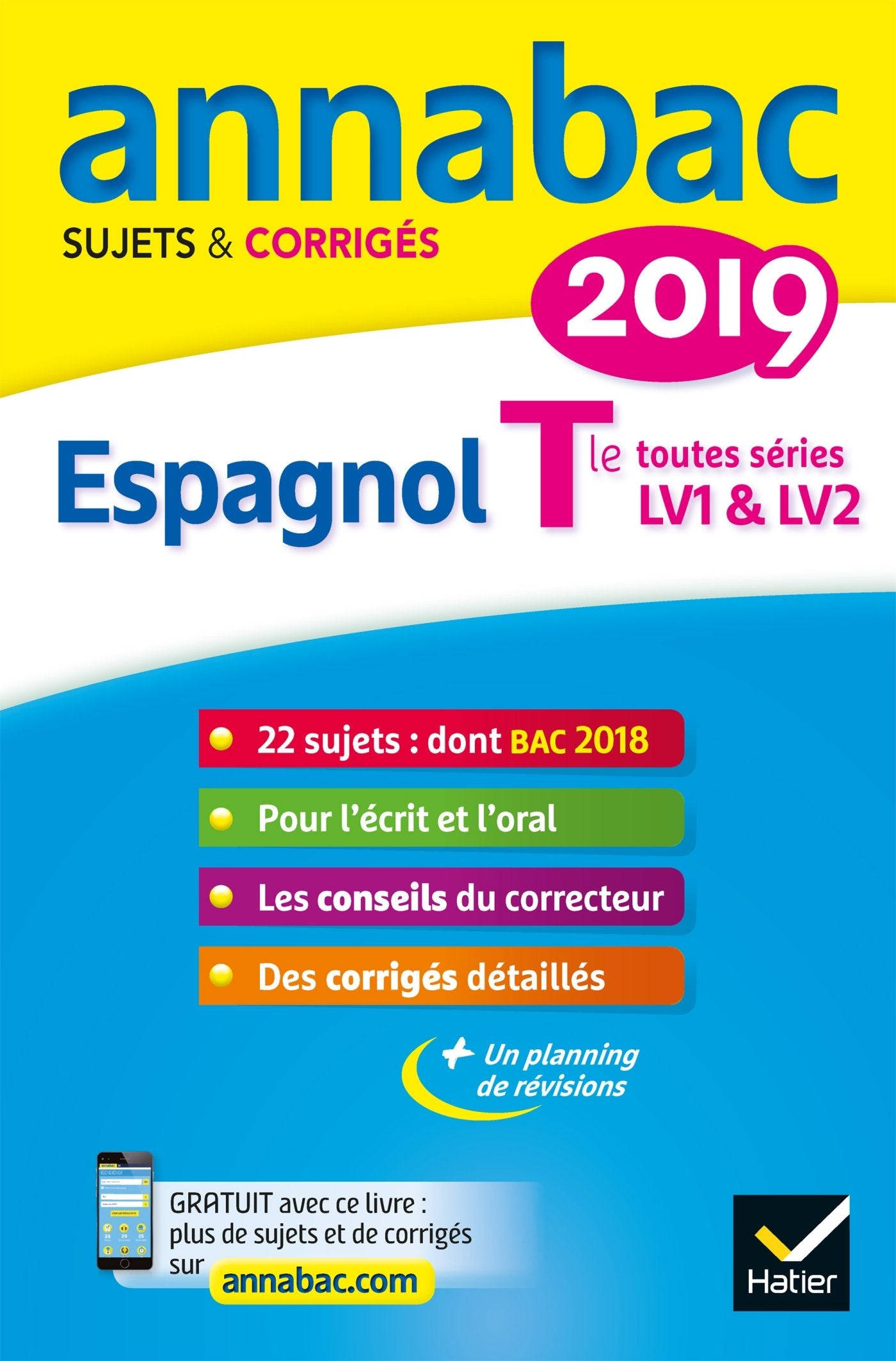Espagnol Tle toutes séries, LV1 et LV2: Sujets et corrigés book
