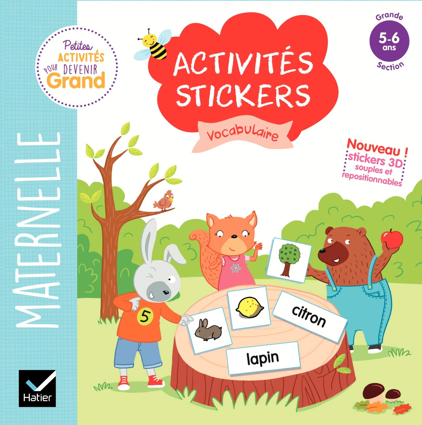 Activités stickers - Vocabulaire Grande section book