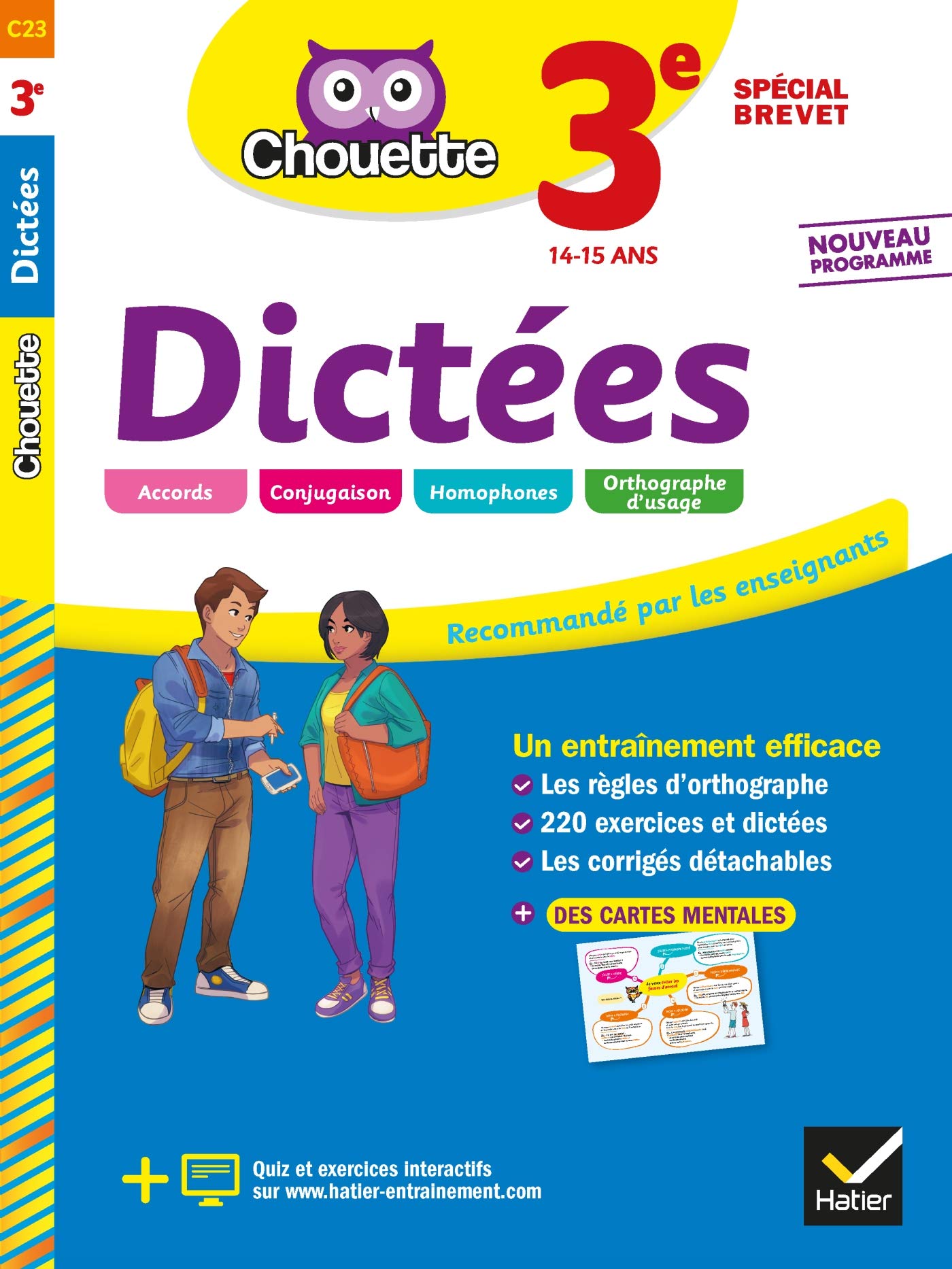 Dictées 3e Spécial brevet: cahier d'entraînement en orthographe book