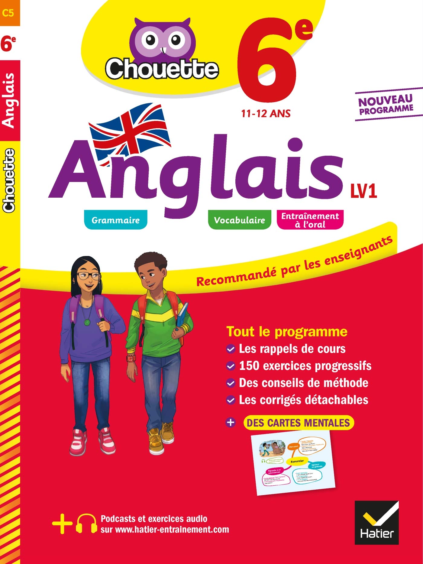 Anglais 6e - LV1 (A1 vers A2): cahier d'entraînement et de révision book