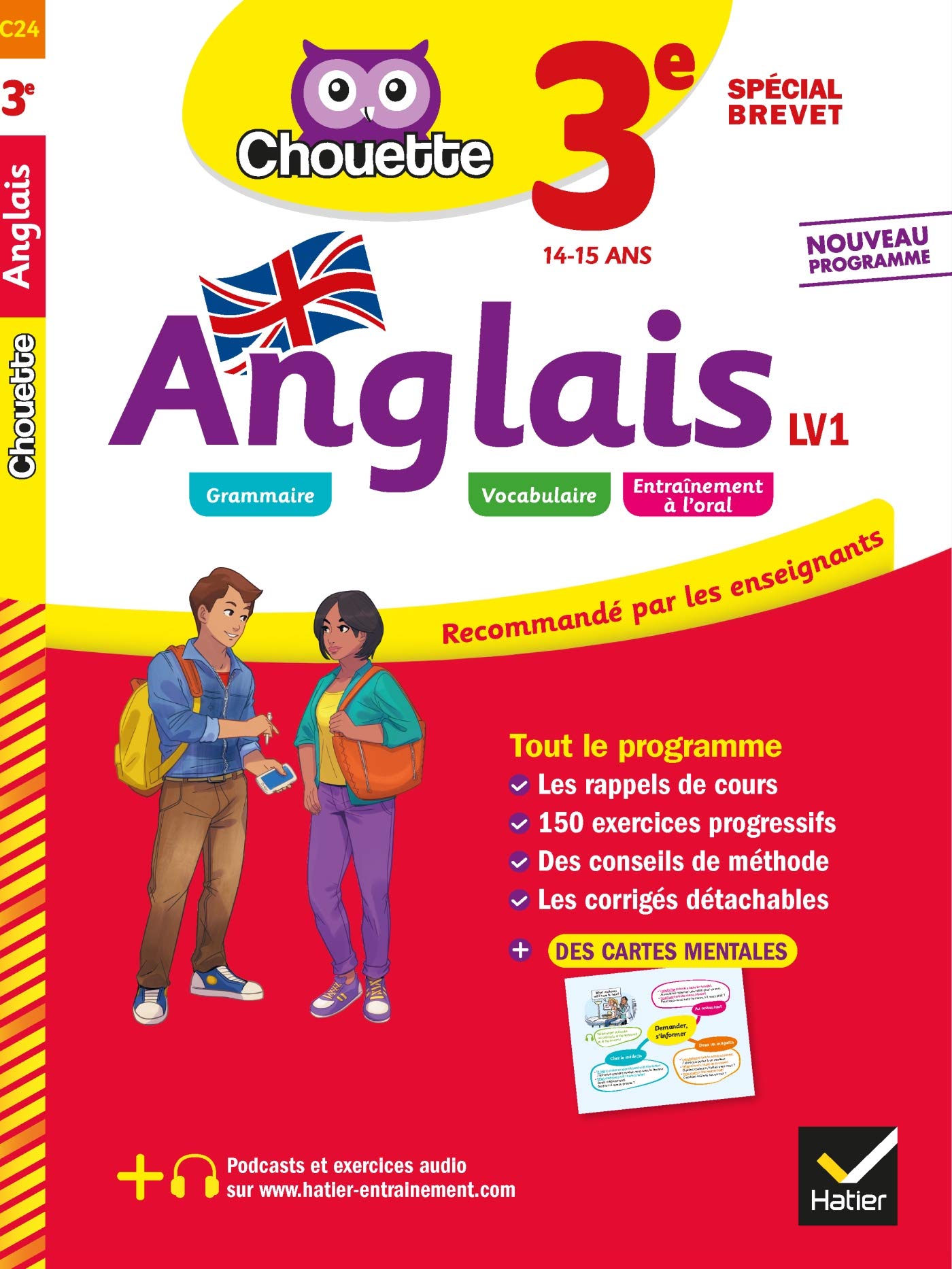 Anglais 3e - LV1 (A2+, B1): cahier d'entraînement et de révision book