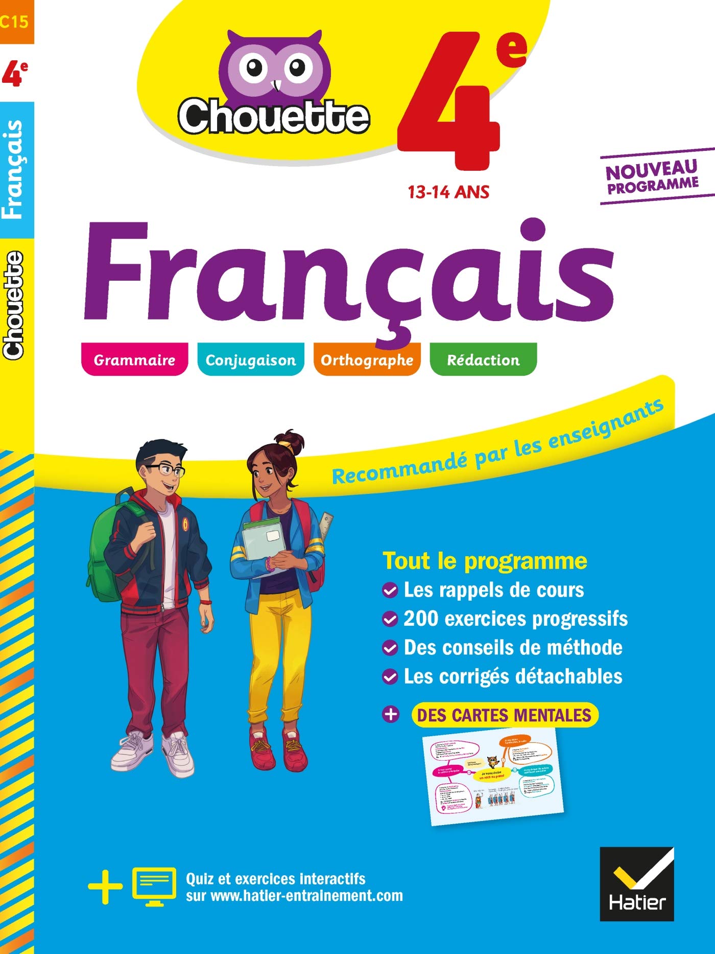 Français 4e: cahier d'entraînement et de révision book