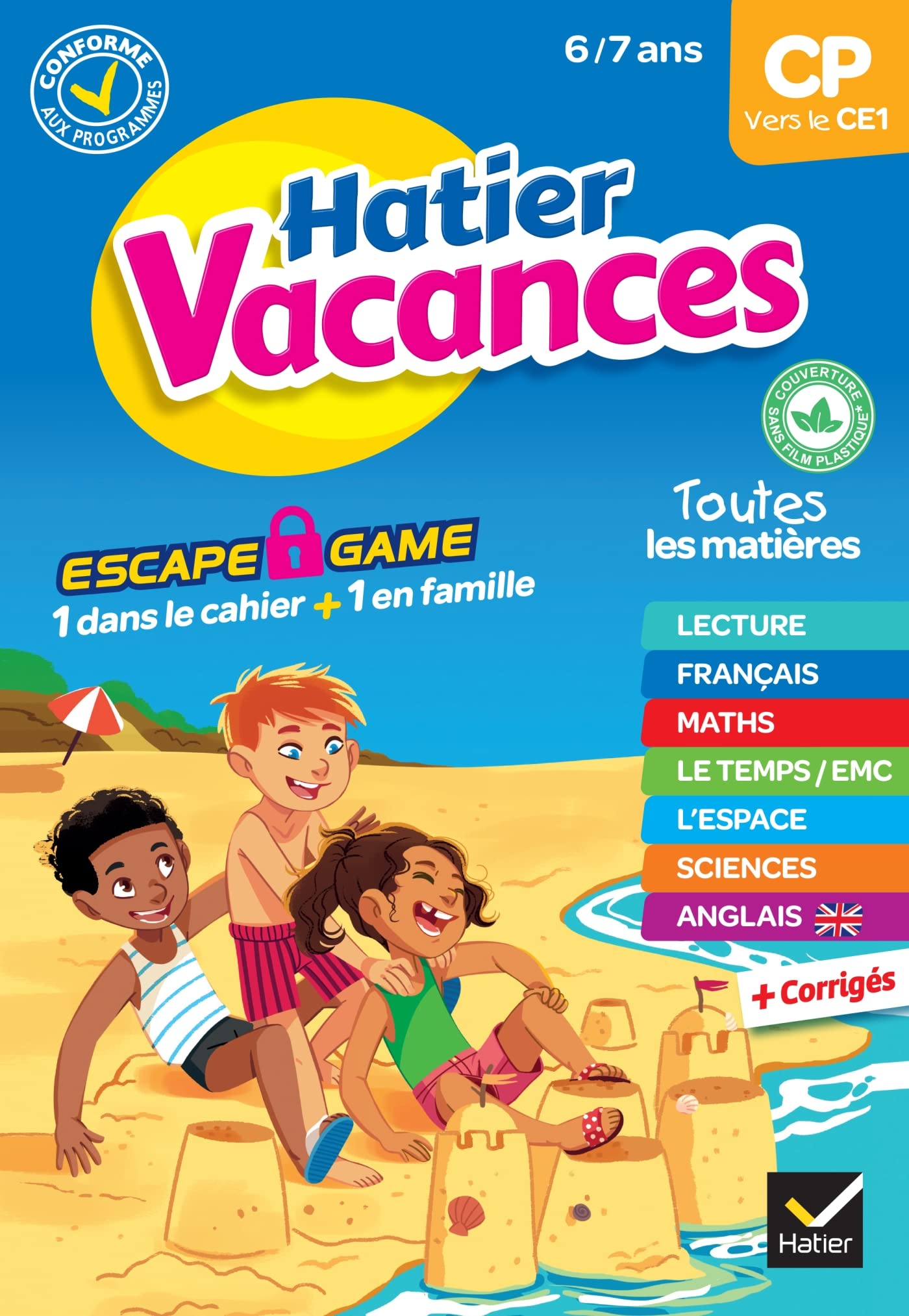 Cahier de vacances 2023 du CP vers le CE1 6/7 ans: pour réviser son année dans toutes les matières book