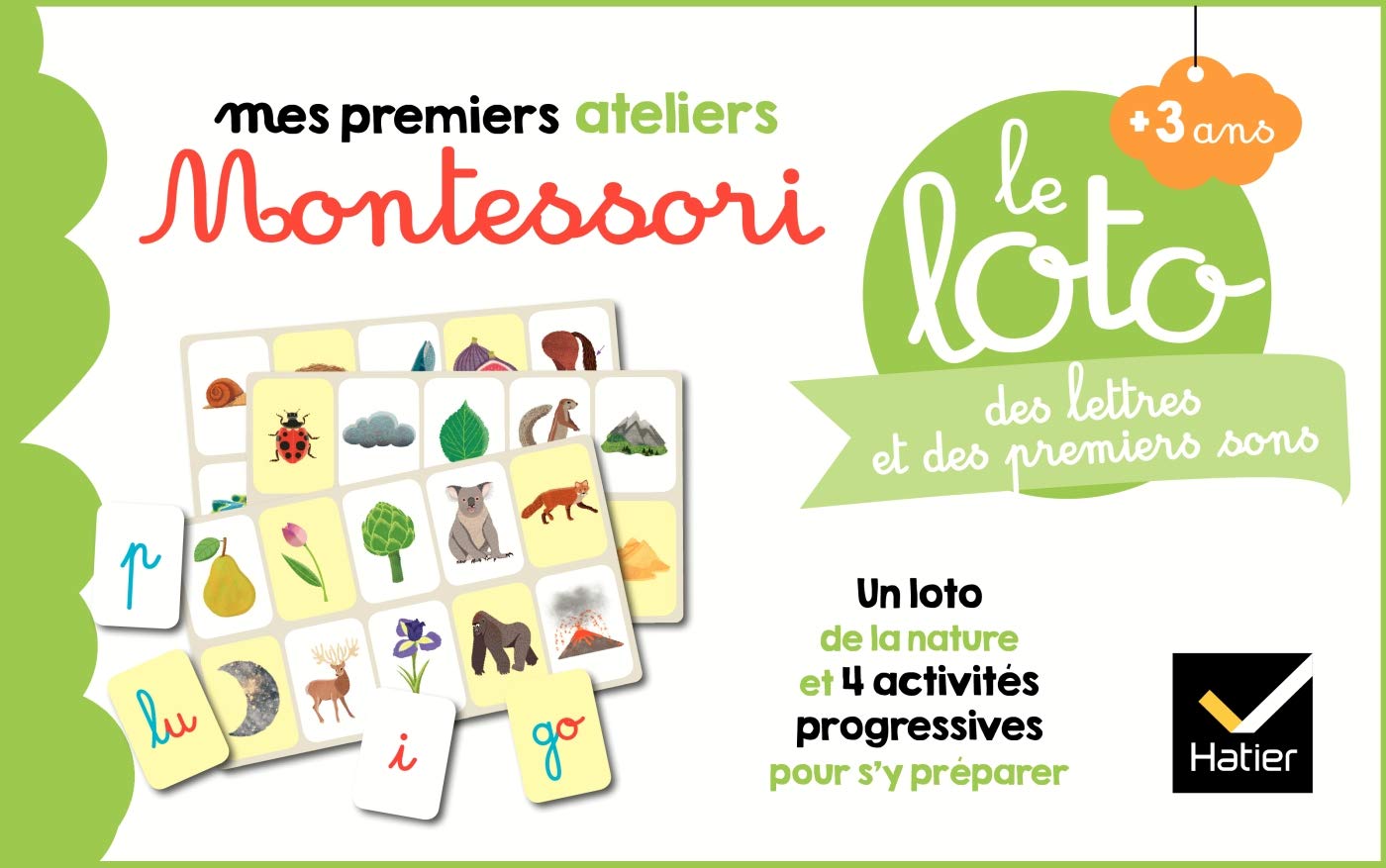 Le loto Montessori des lettres et des premiers sons: Un loto de la nature et 4 activités progressives pour s'y préparer Non-fiction