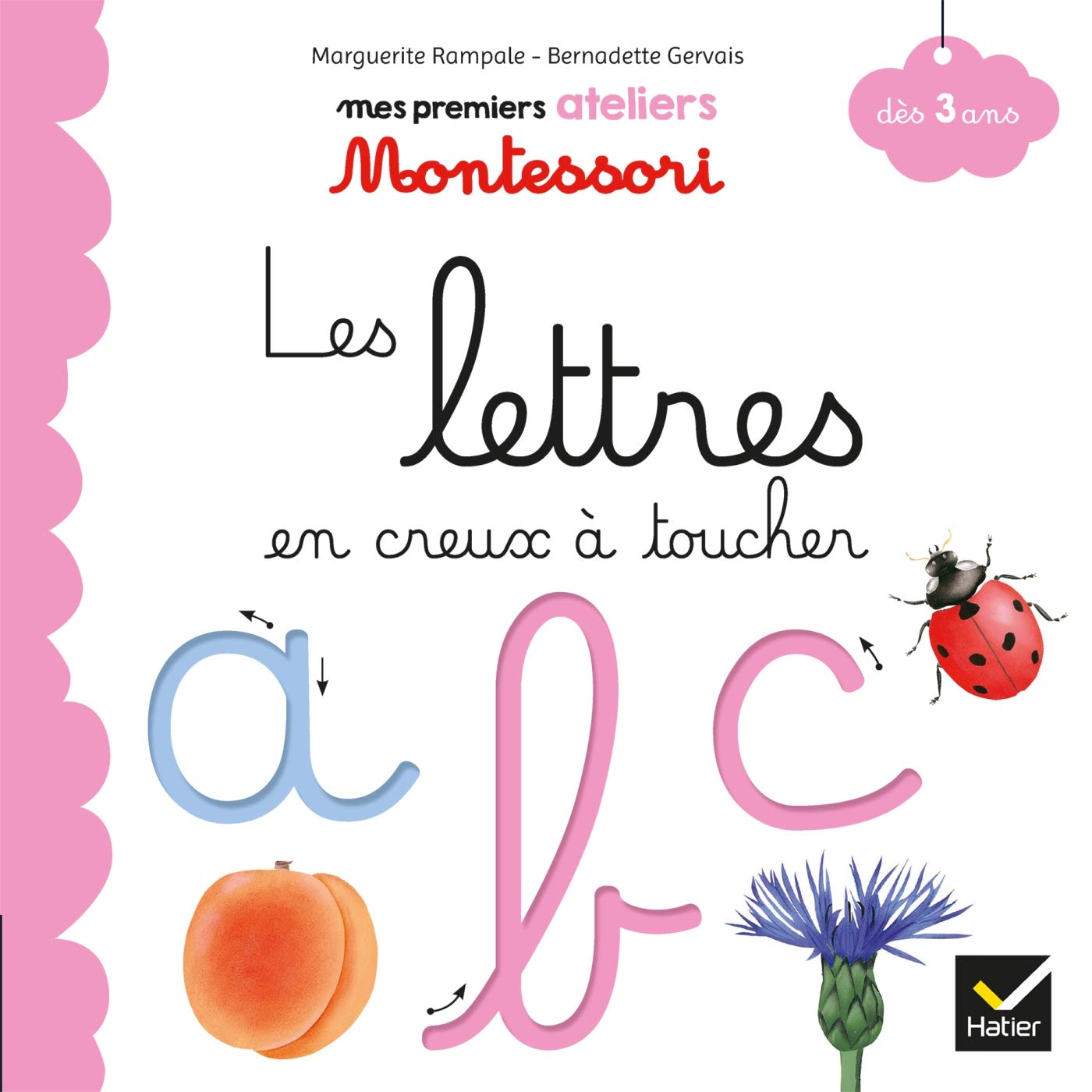 Les lettres en creux à toucher book