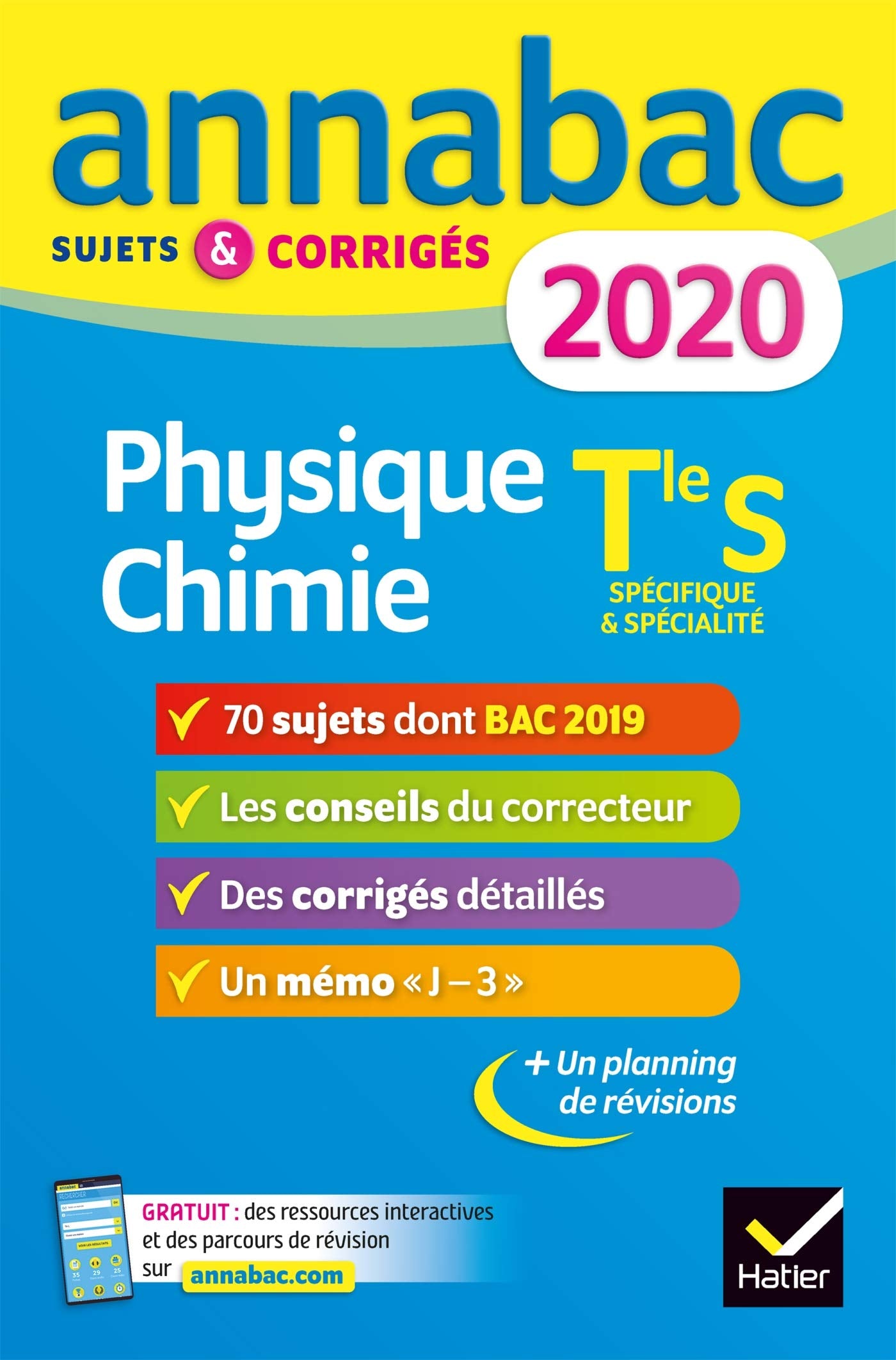 Annales Annabac 2020 Physique-chimie Tle S: sujets et corrigés du bac Terminale S book