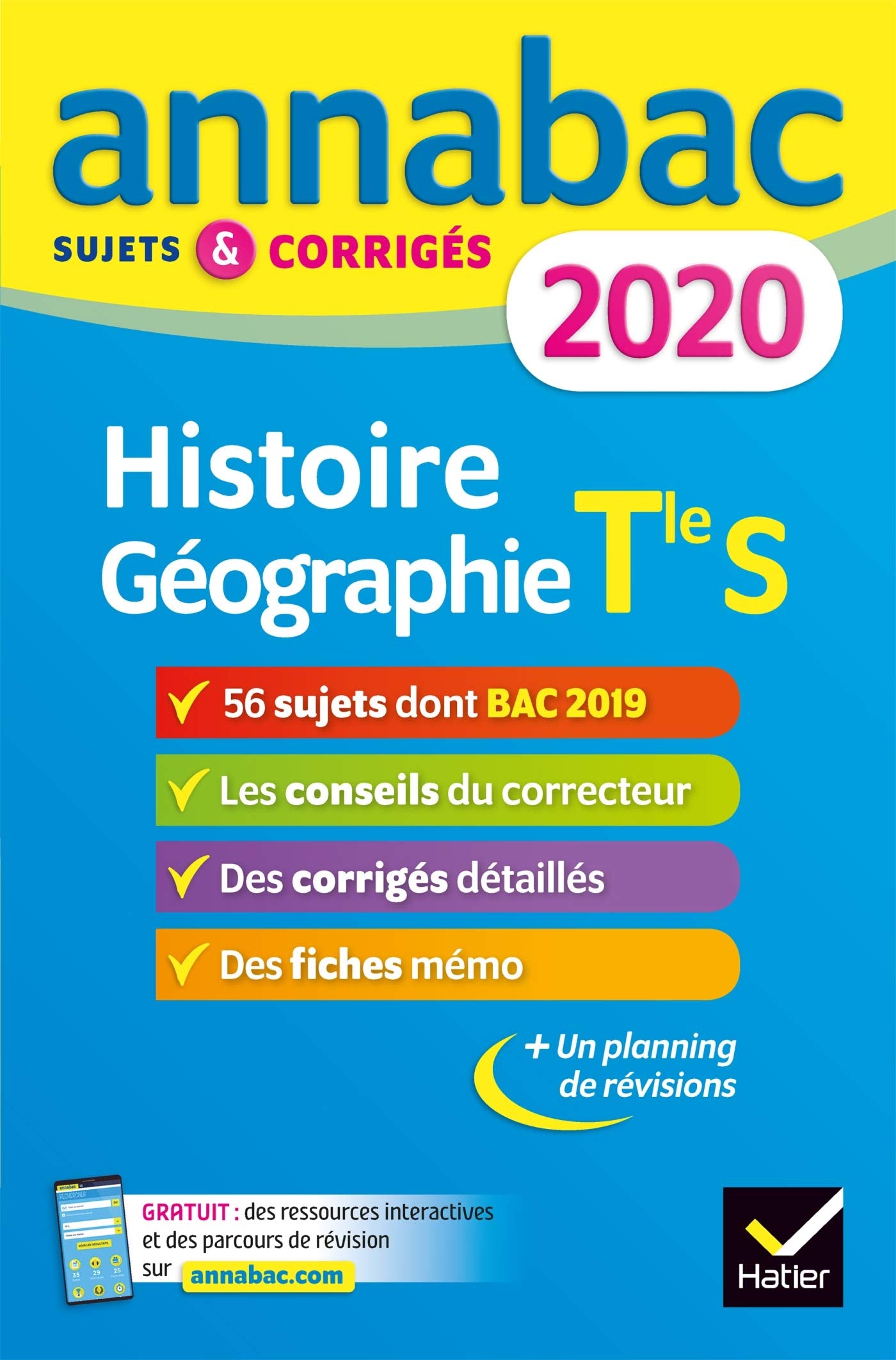 Annales Annabac 2020 Histoire-Géographie Tle S: sujets et corrigés du bac Terminale S book