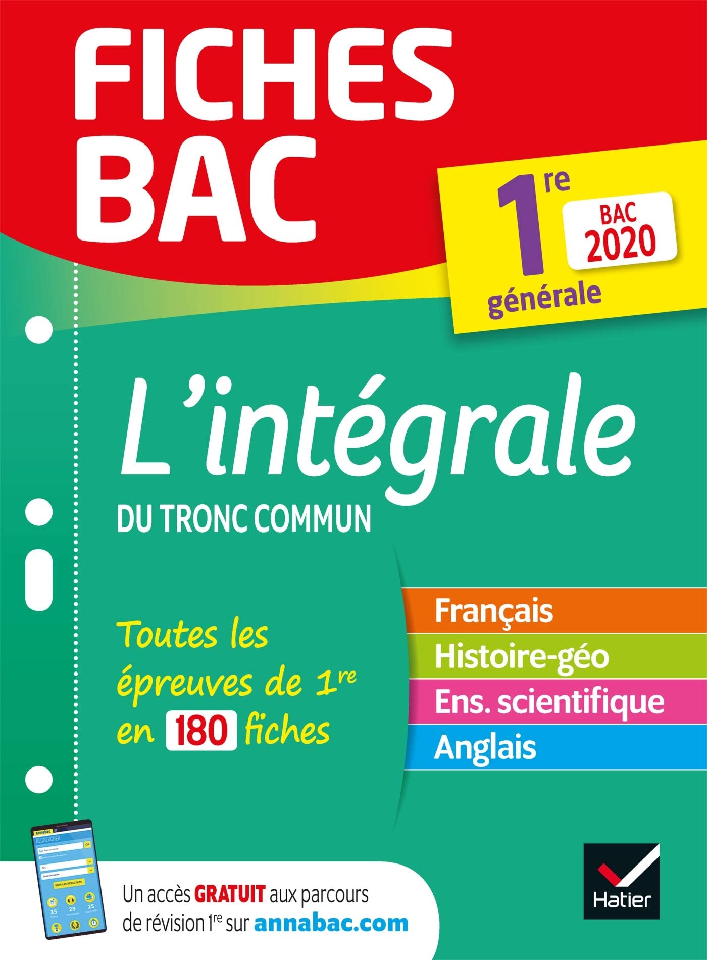 Fiches bac L'intégrale du tronc commun 1re Bac 2020: nouveau programme de Première 2019-2020 book