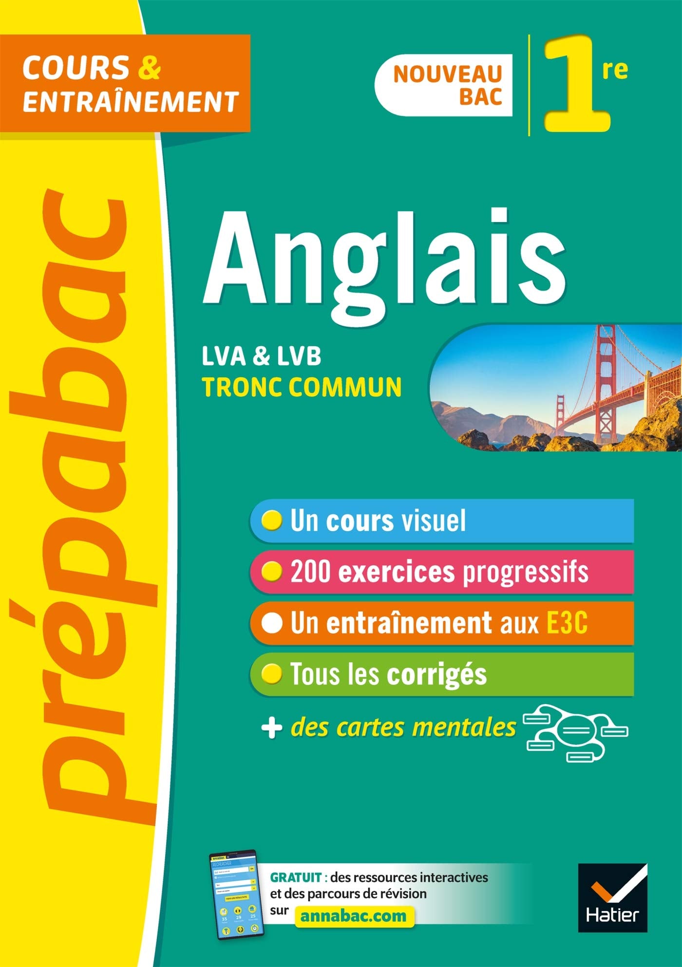 Anglais 1re (tronc commun) - Prépabac: nouveau programme de Première 2019-2020 book
