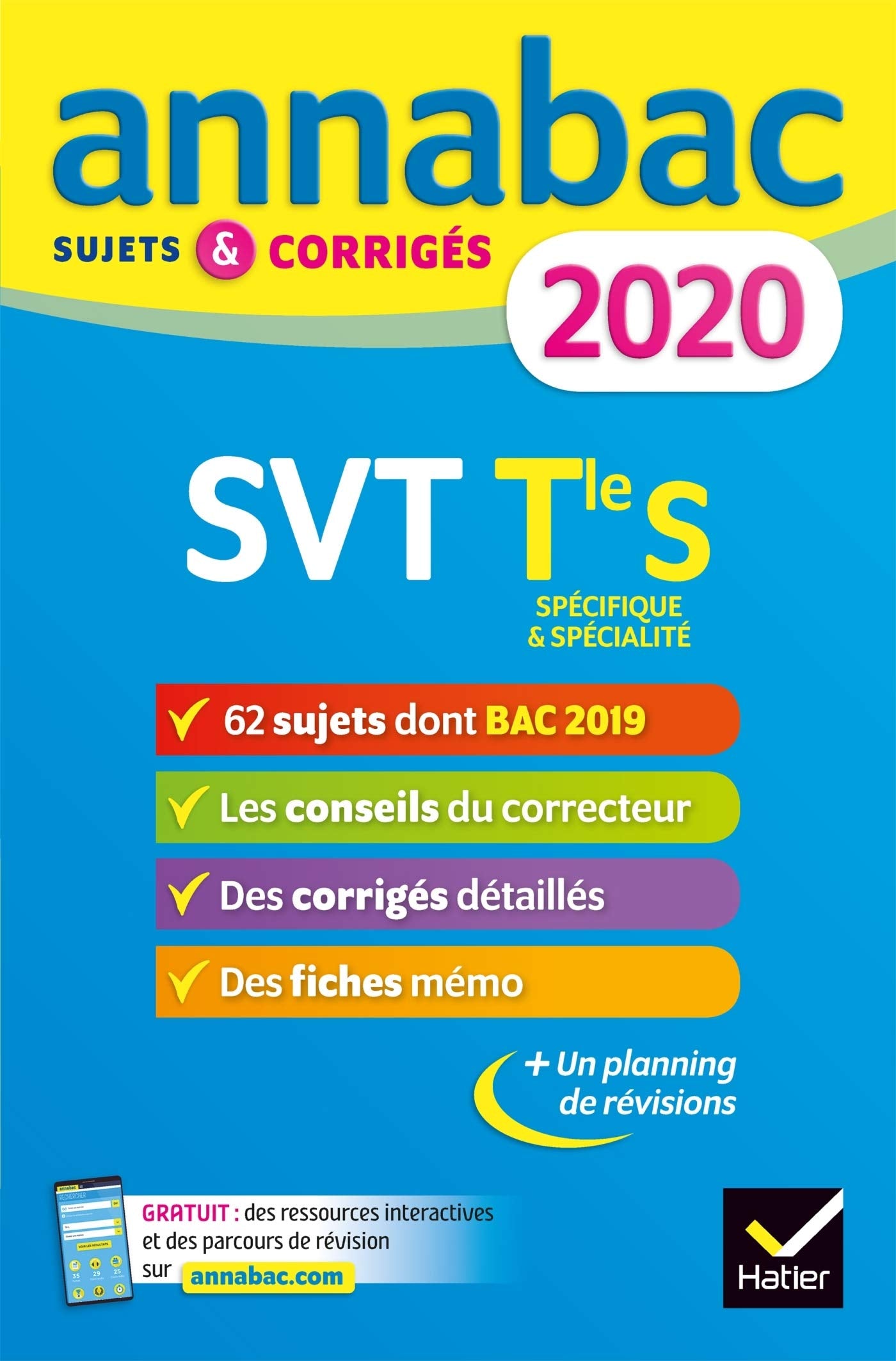 Annales Annabac 2020 SVT Tle S: sujets et corrigés du bac Terminale S book
