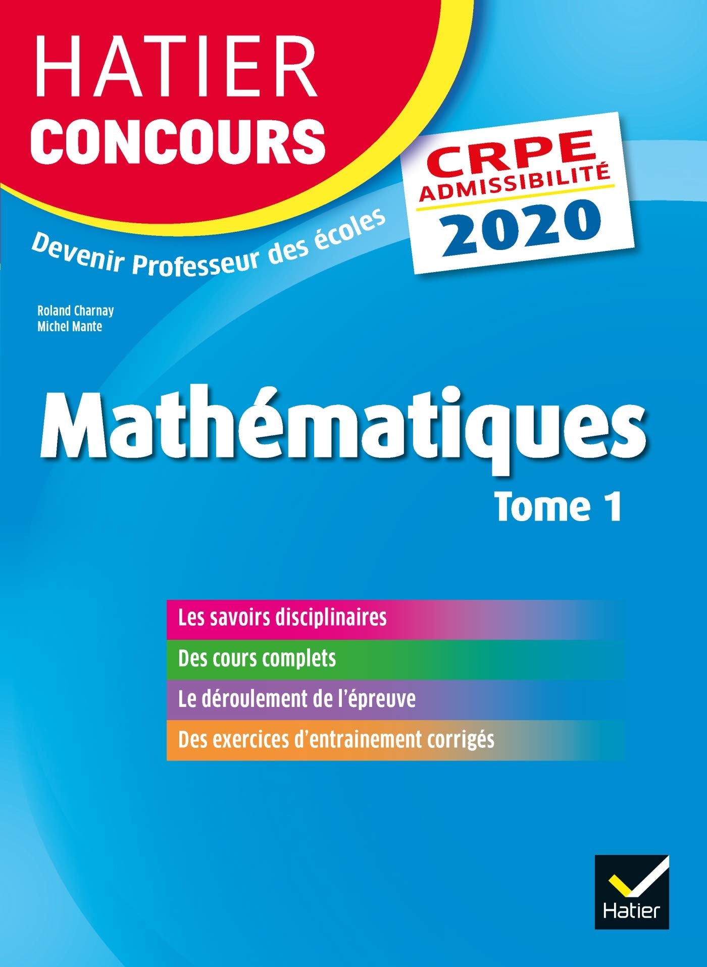 Mathématiques tome 1 - CRPE 2020 - Epreuve écrite d'admissibilité book