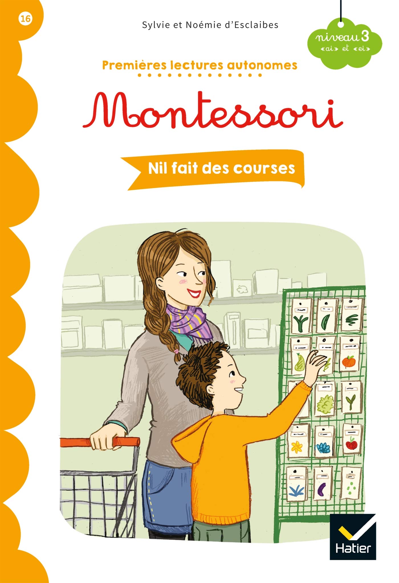 Premières lectures autonomes Montessori Niveau 3 - Nil fait des courses Professional & Reference Books