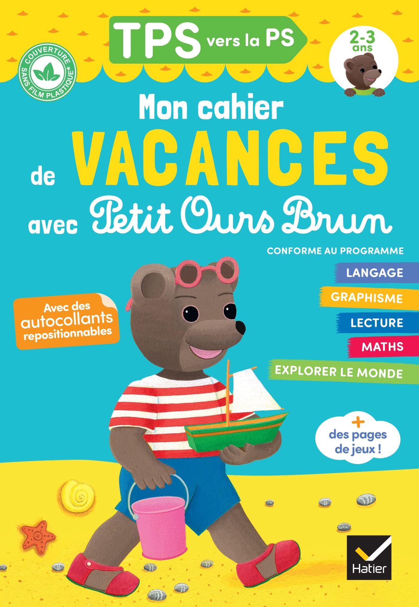Cahier de vacances Petit Ours Brun 2022 TPS vers PS 2/3 ans book